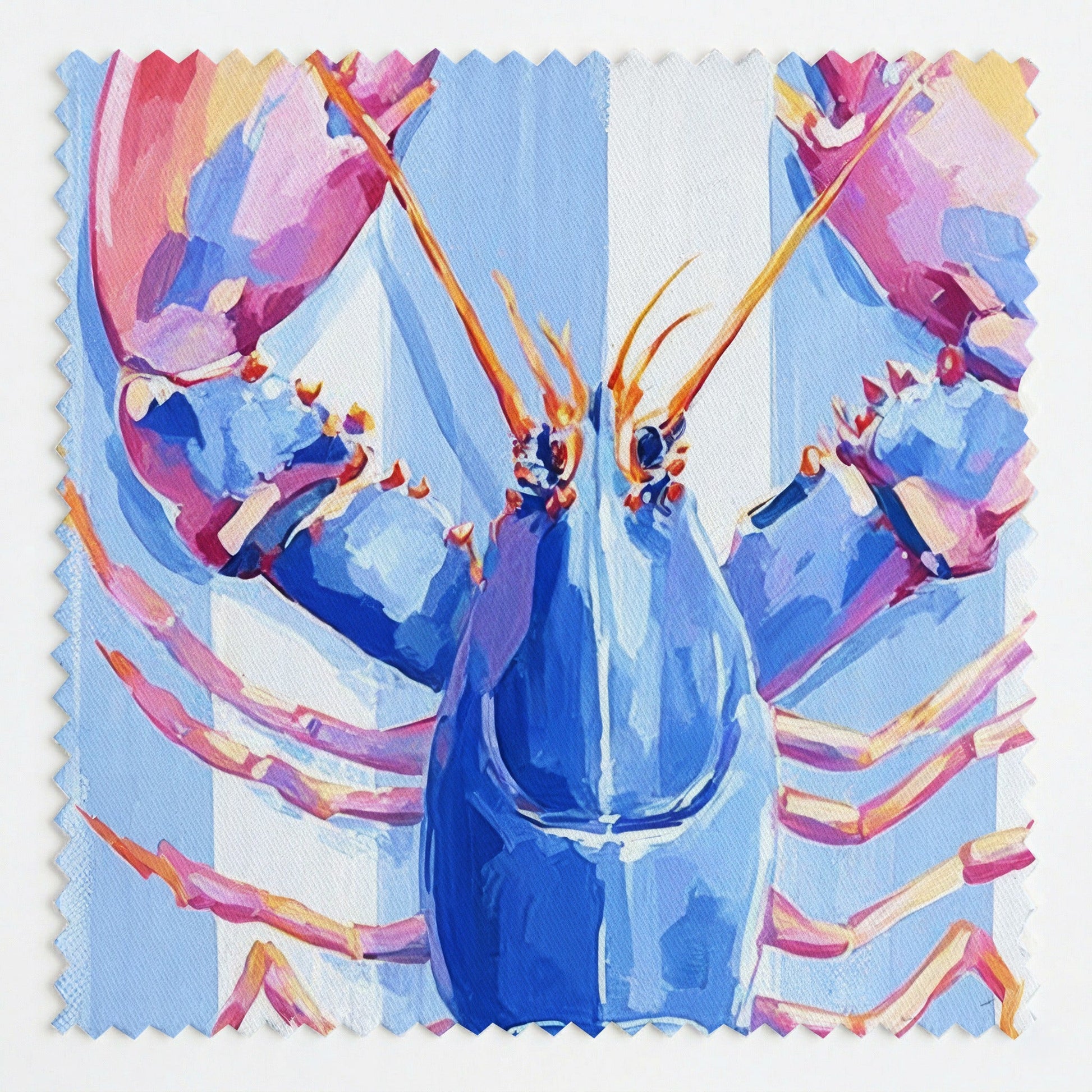 Coastal Lobsters - Fabric - Linen Rowe