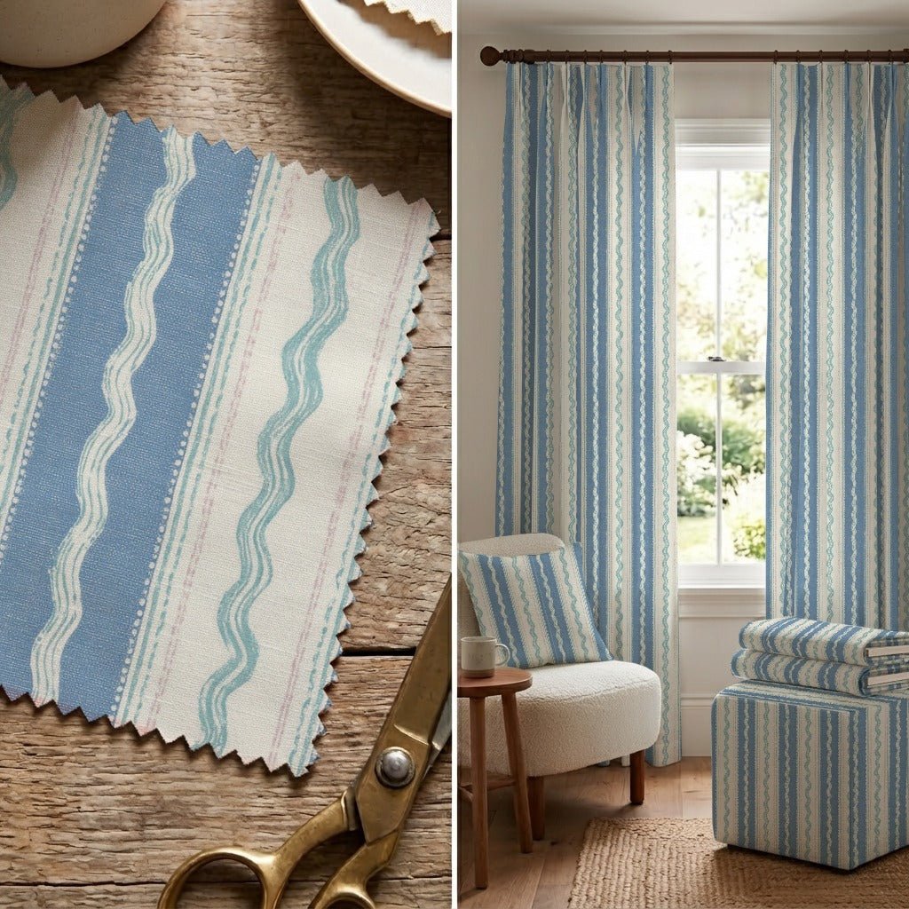 Coastal Rickrack - Fabric - Linen Rowe