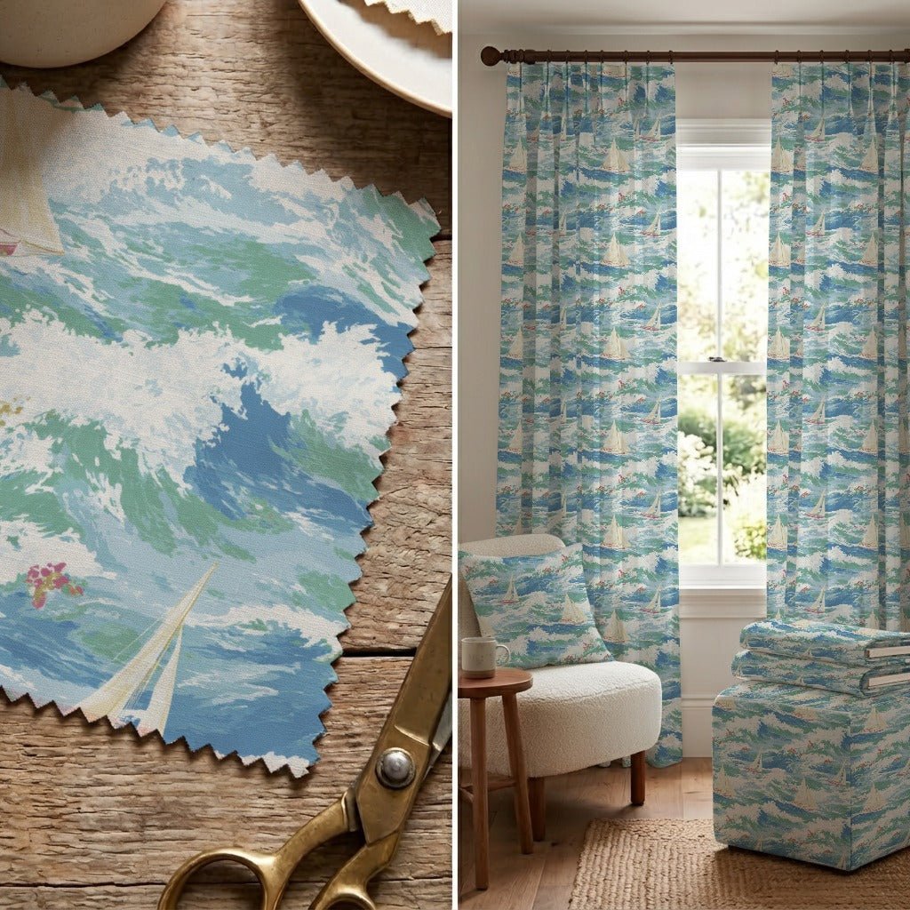 Coastal Sail - Fabric - Linen Rowe