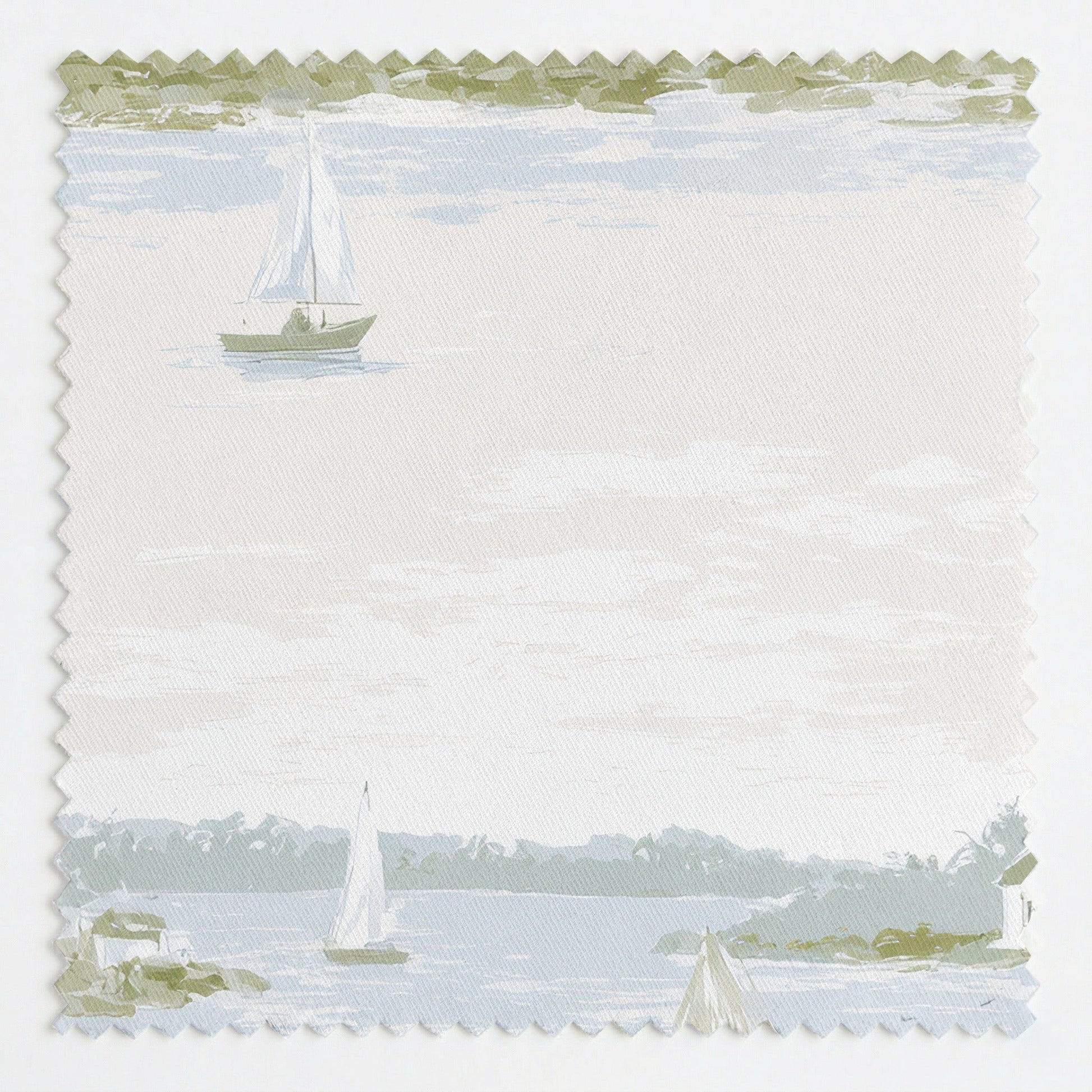 Coastal Scene - Fabric - Linen Rowe
