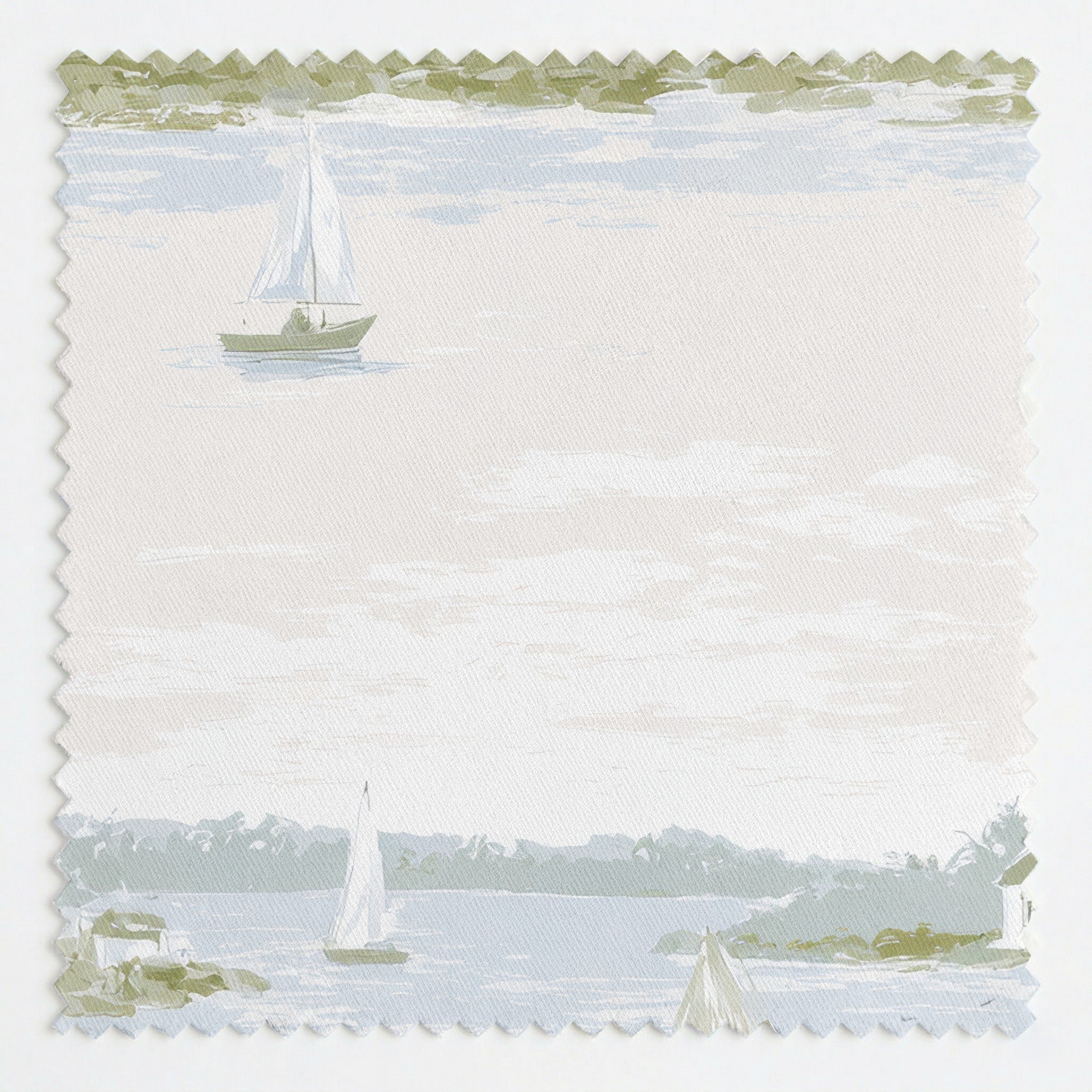 Coastal Scene - Fabric - Linen Rowe