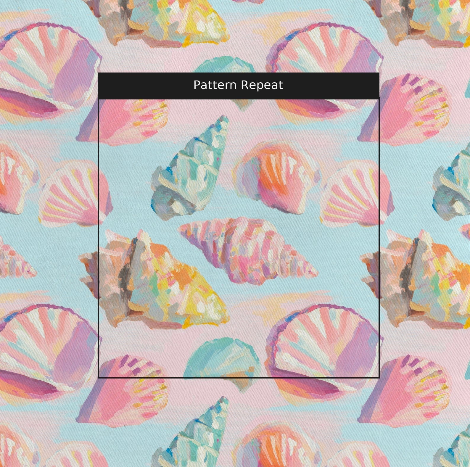 Coastal Shells - Fabric - Linen Rowe