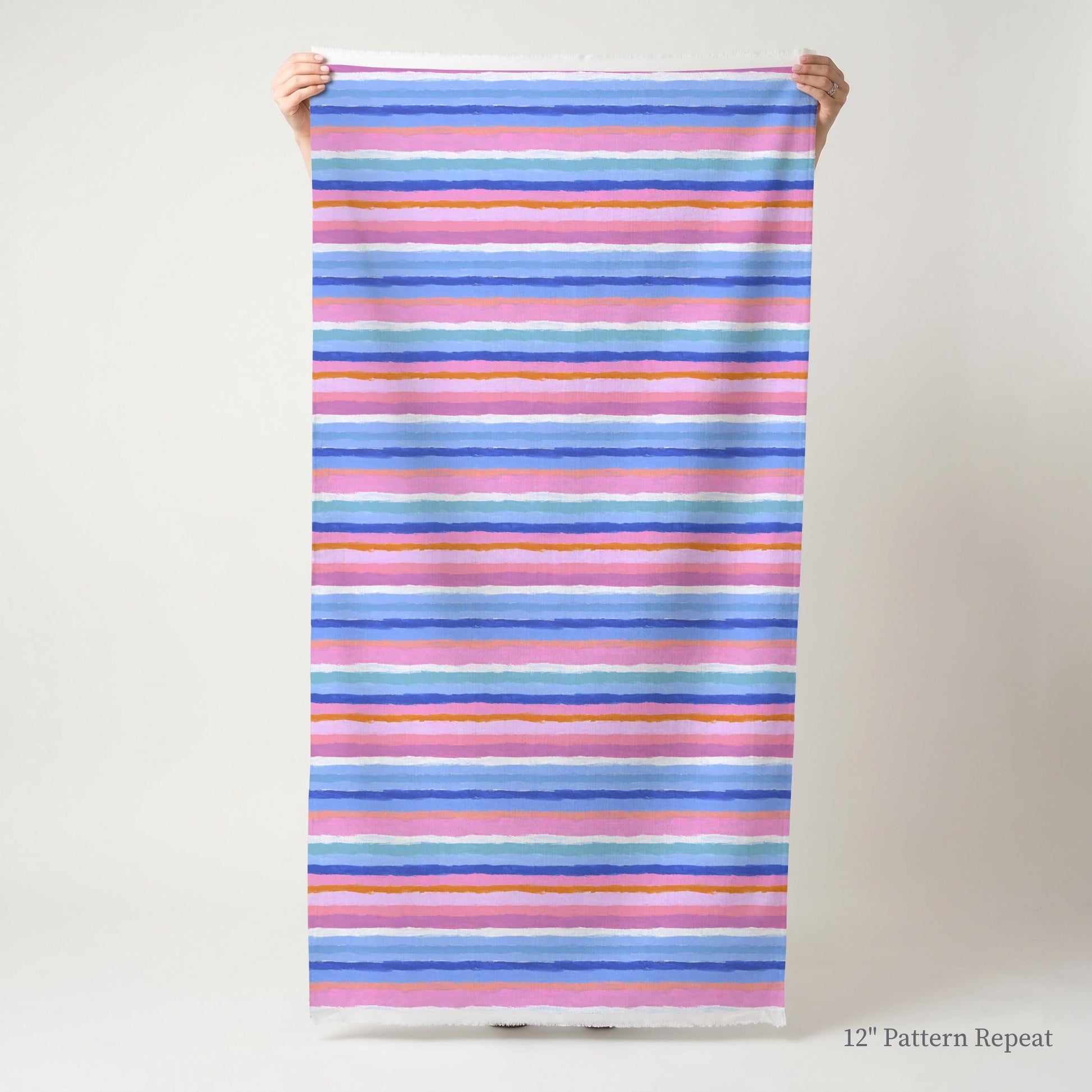Coastal Stripes - Fabric - Linen Rowe