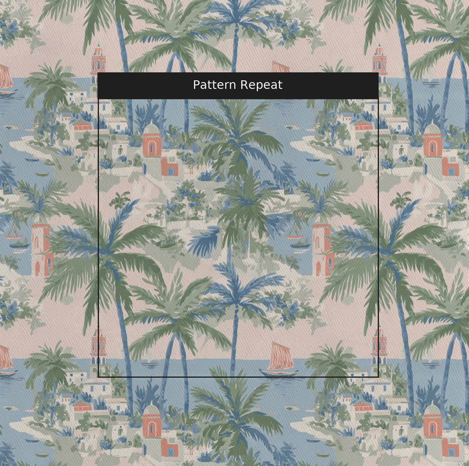 Coastal Town - Fabric - Linen Rowe