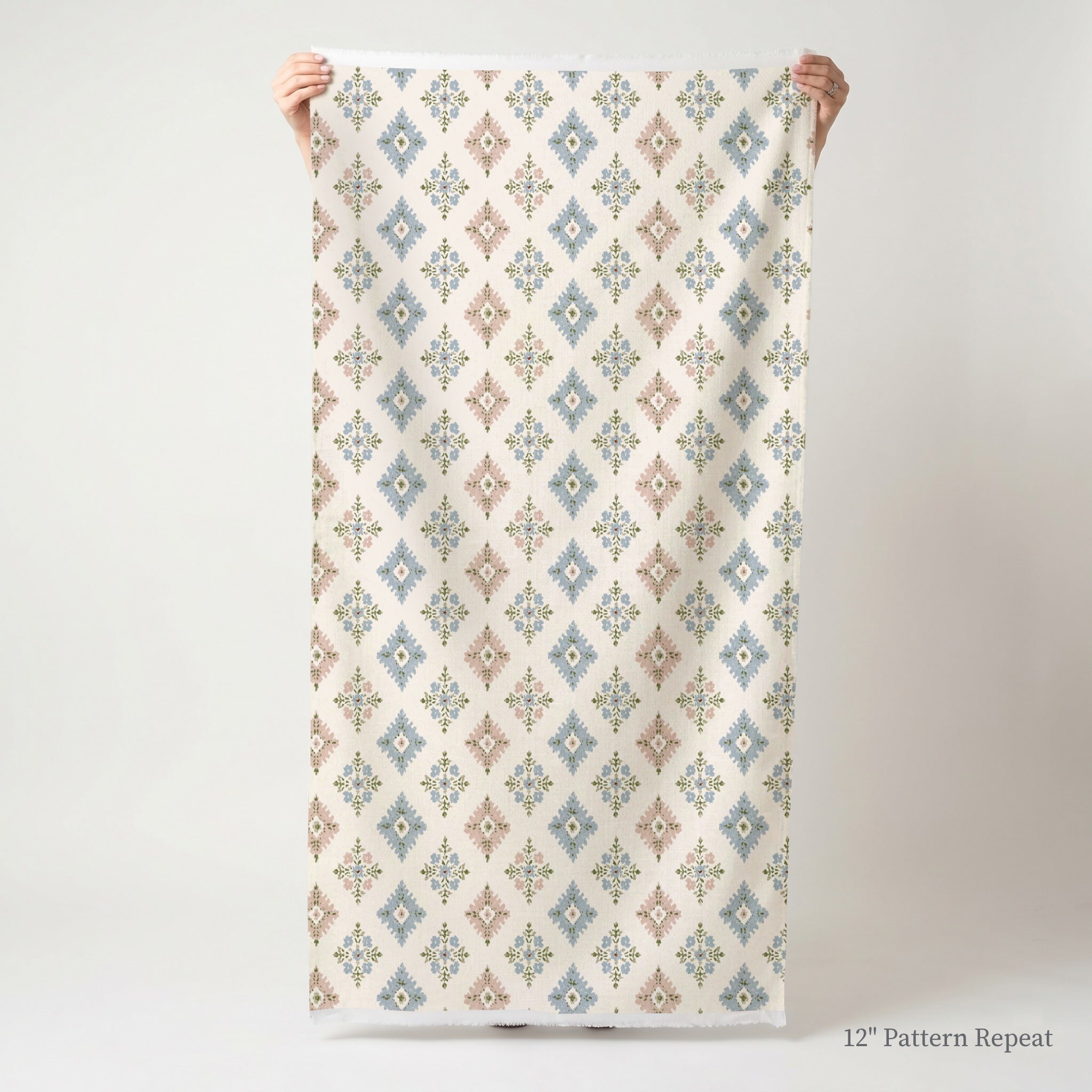 Coralie Diamond - Fabric - Linen Rowe
