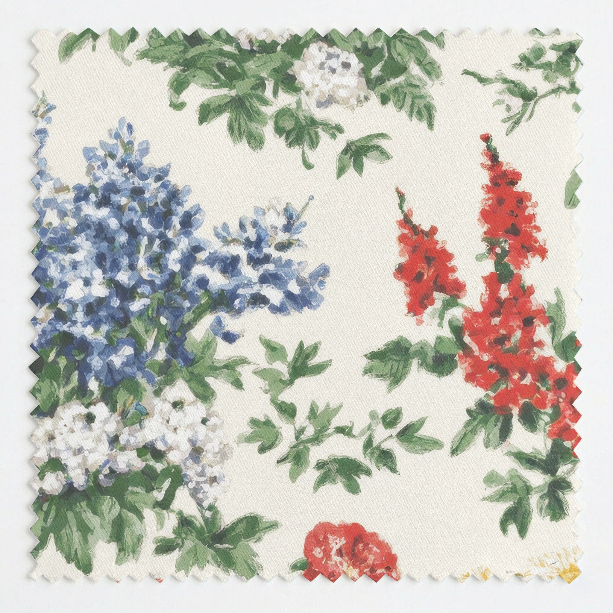Corgi Spring Garden - Fabric - Linen Rowe