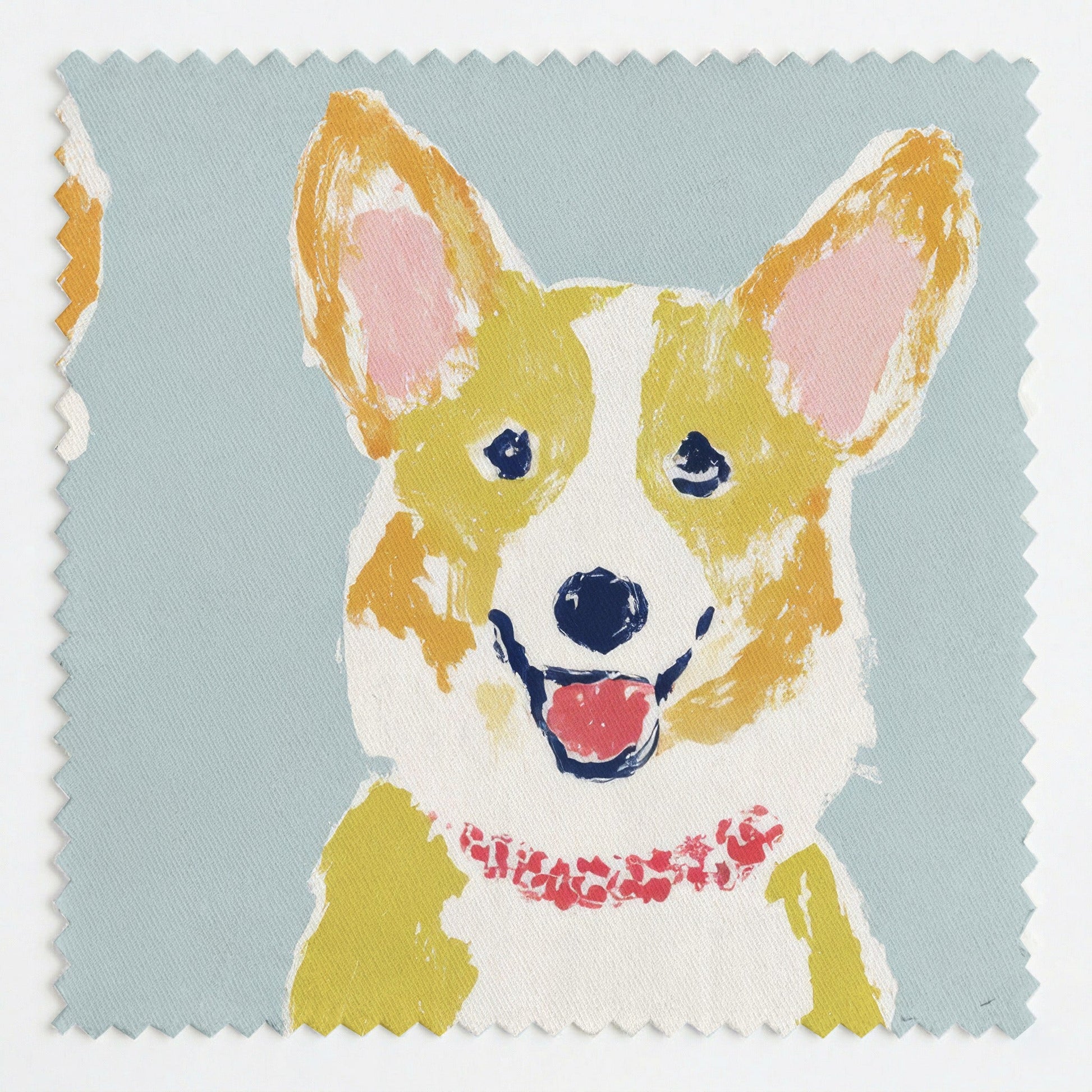 Corgis And Bones - Fabric - Linen Rowe