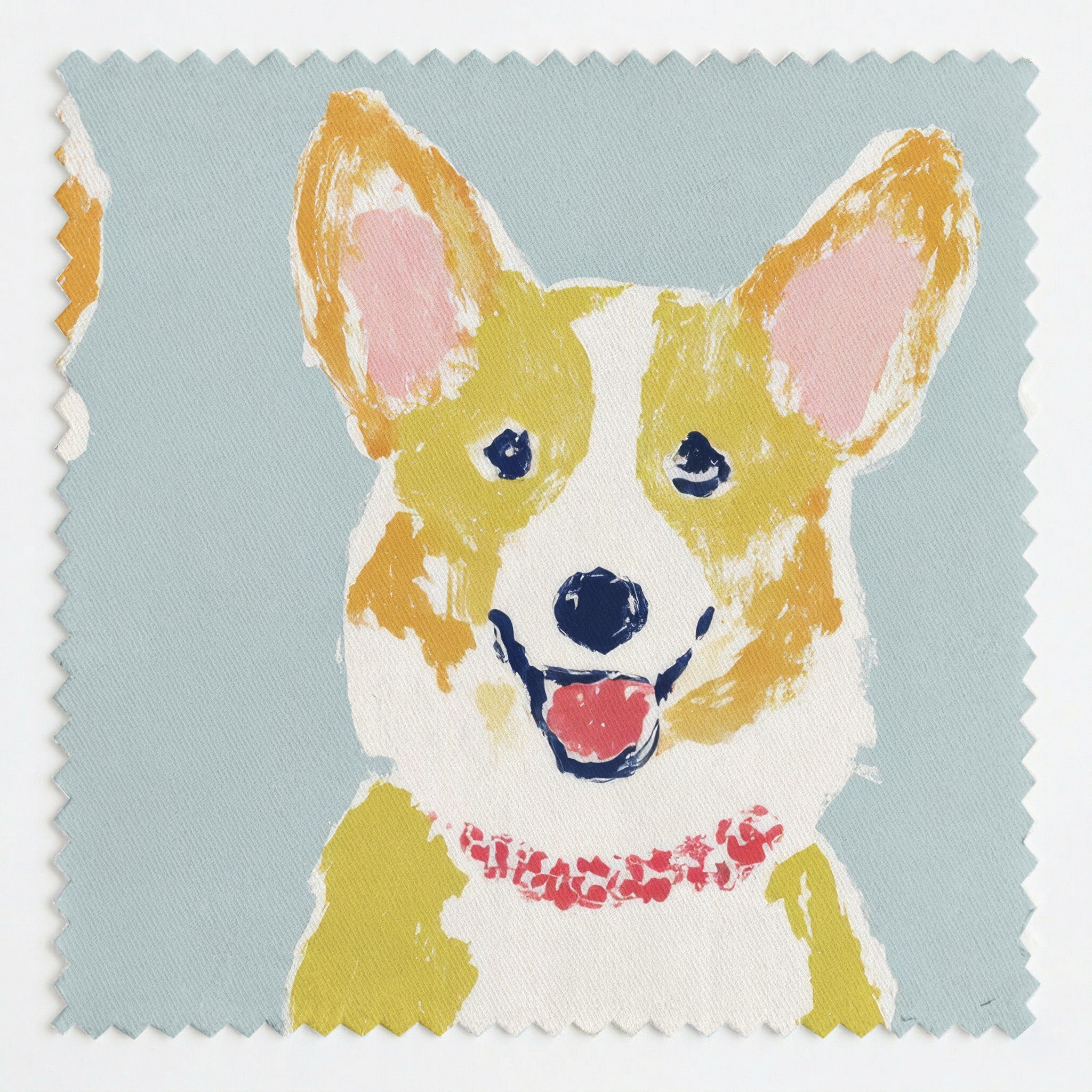 Corgis And Bones - Fabric - Linen Rowe