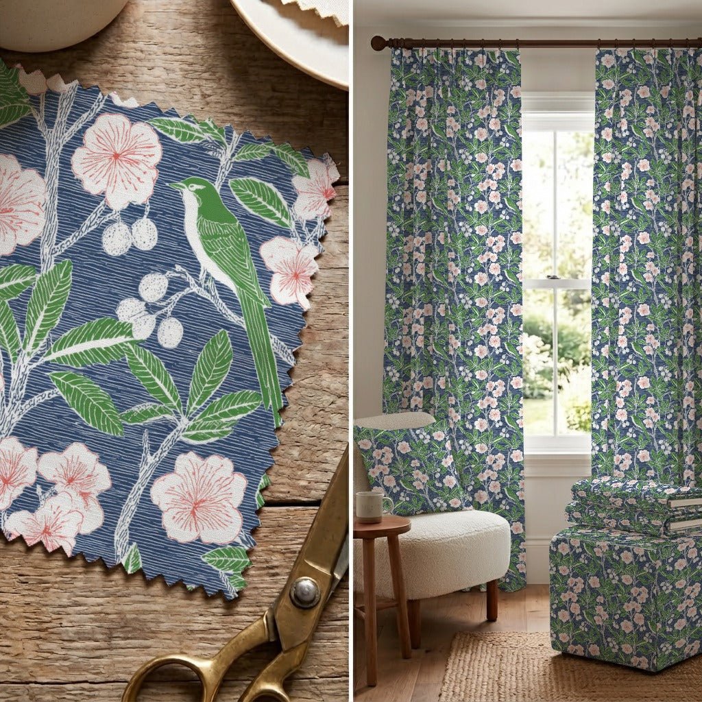 Corinth Blooms - Fabric - Linen Rowe