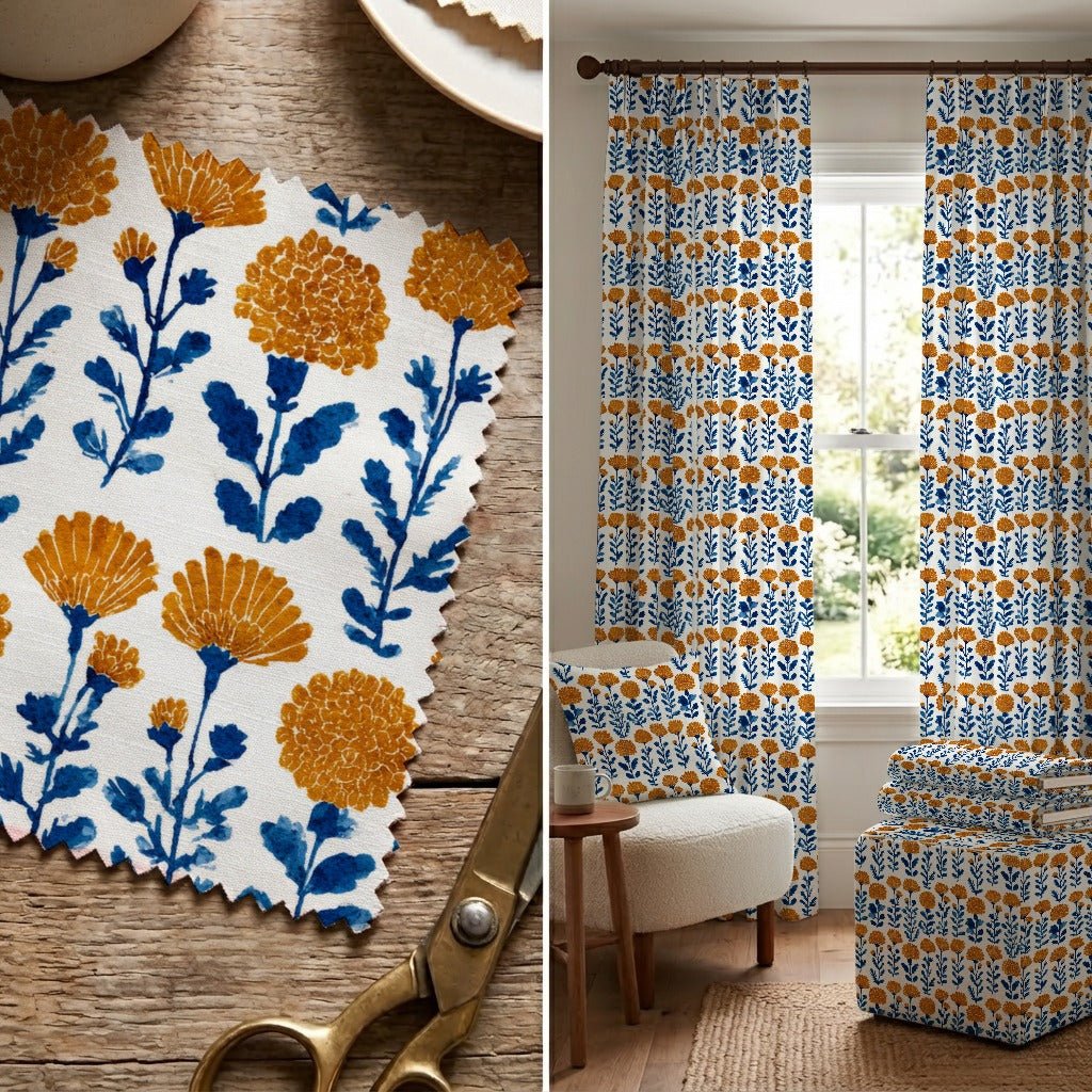 Cosette Blooms - Fabric - Linen Rowe