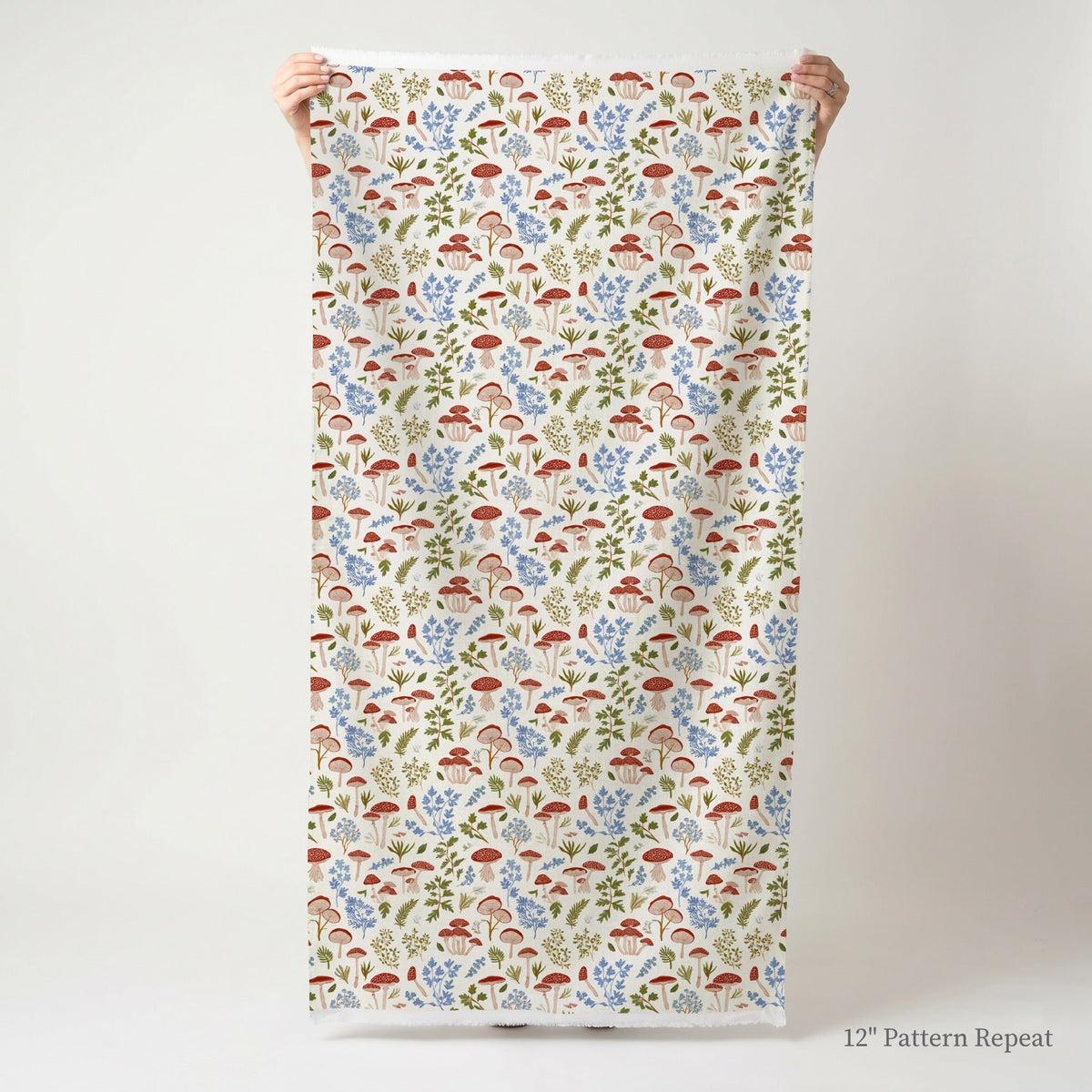 Cottage Mushrooms - Fabric - Linen Rowe