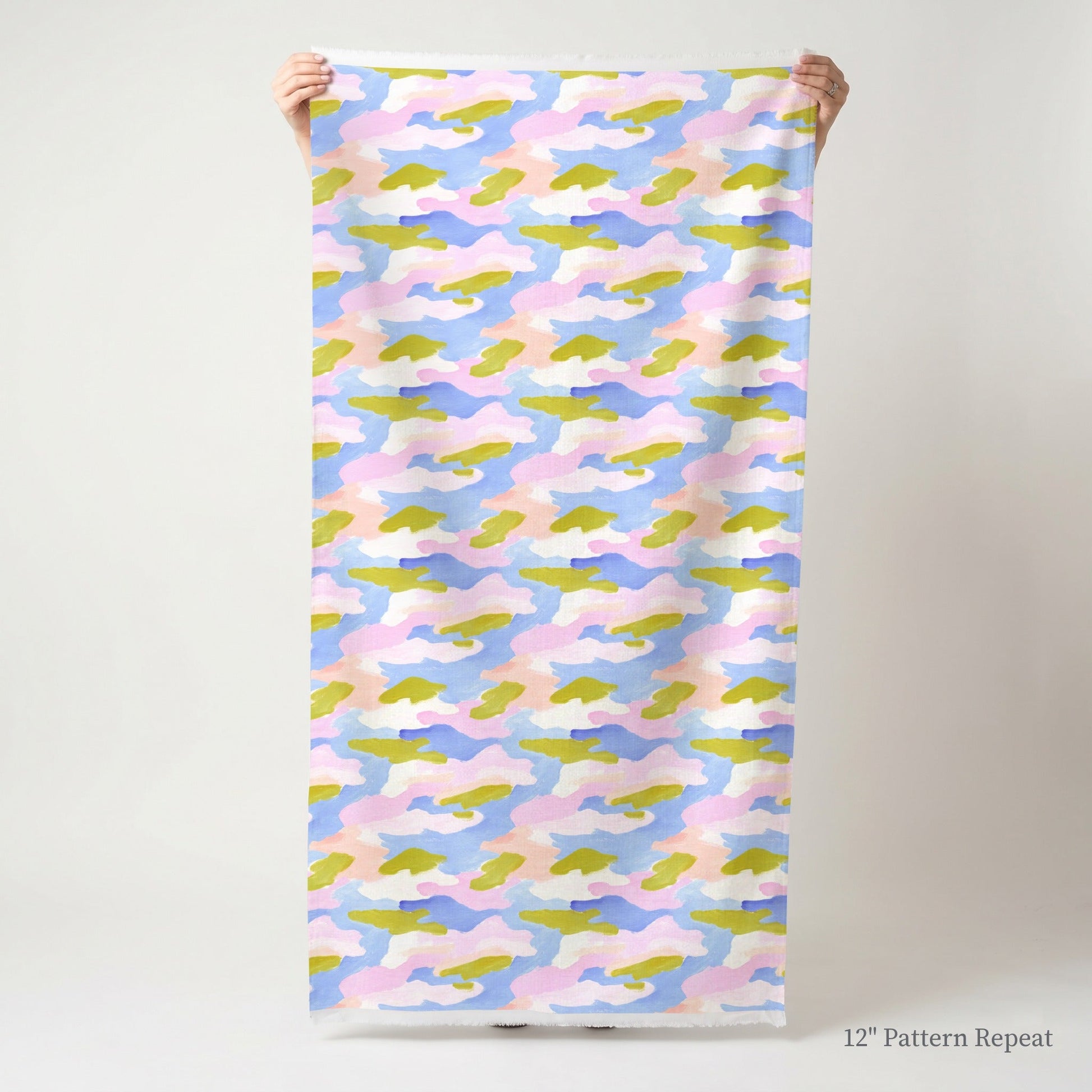 Cotton Candy Camo - Fabric - Linen Rowe