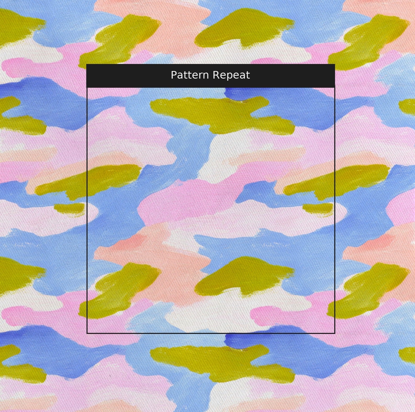 Cotton Candy Camo - Fabric - Linen Rowe