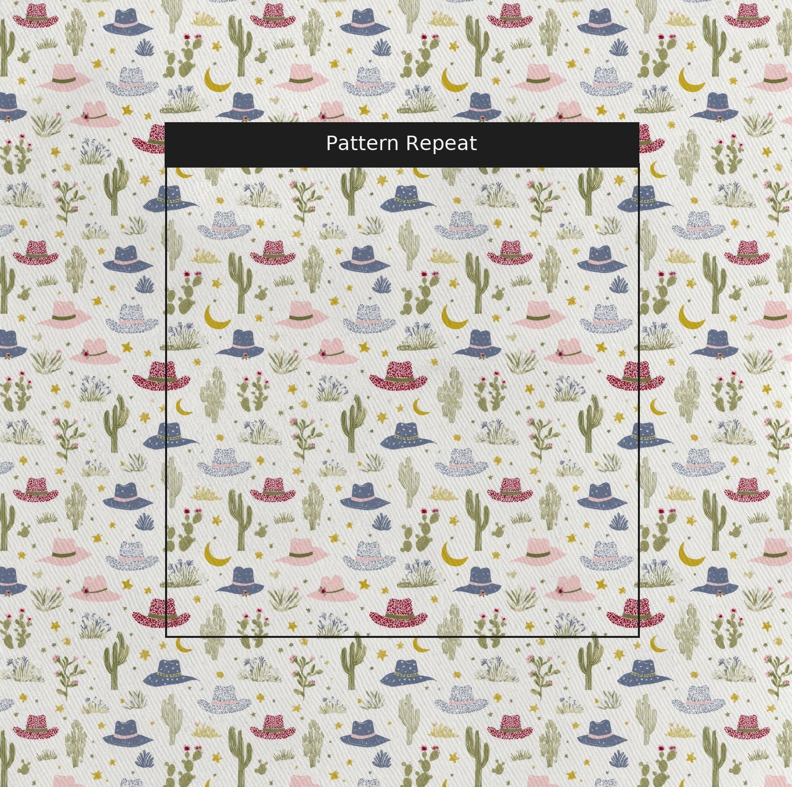 Cowboy Hats - Fabric - Linen Rowe