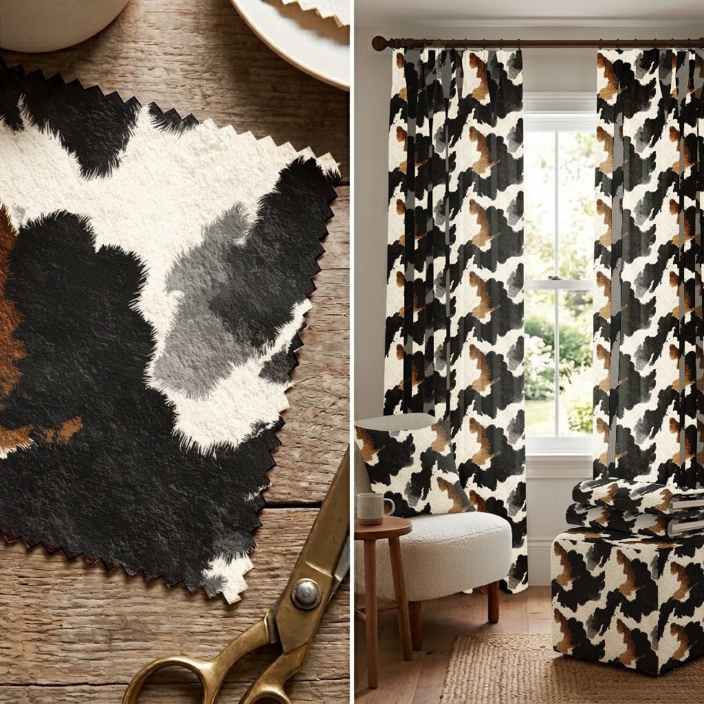 Cowhide Fur - Fabric - Linen Rowe