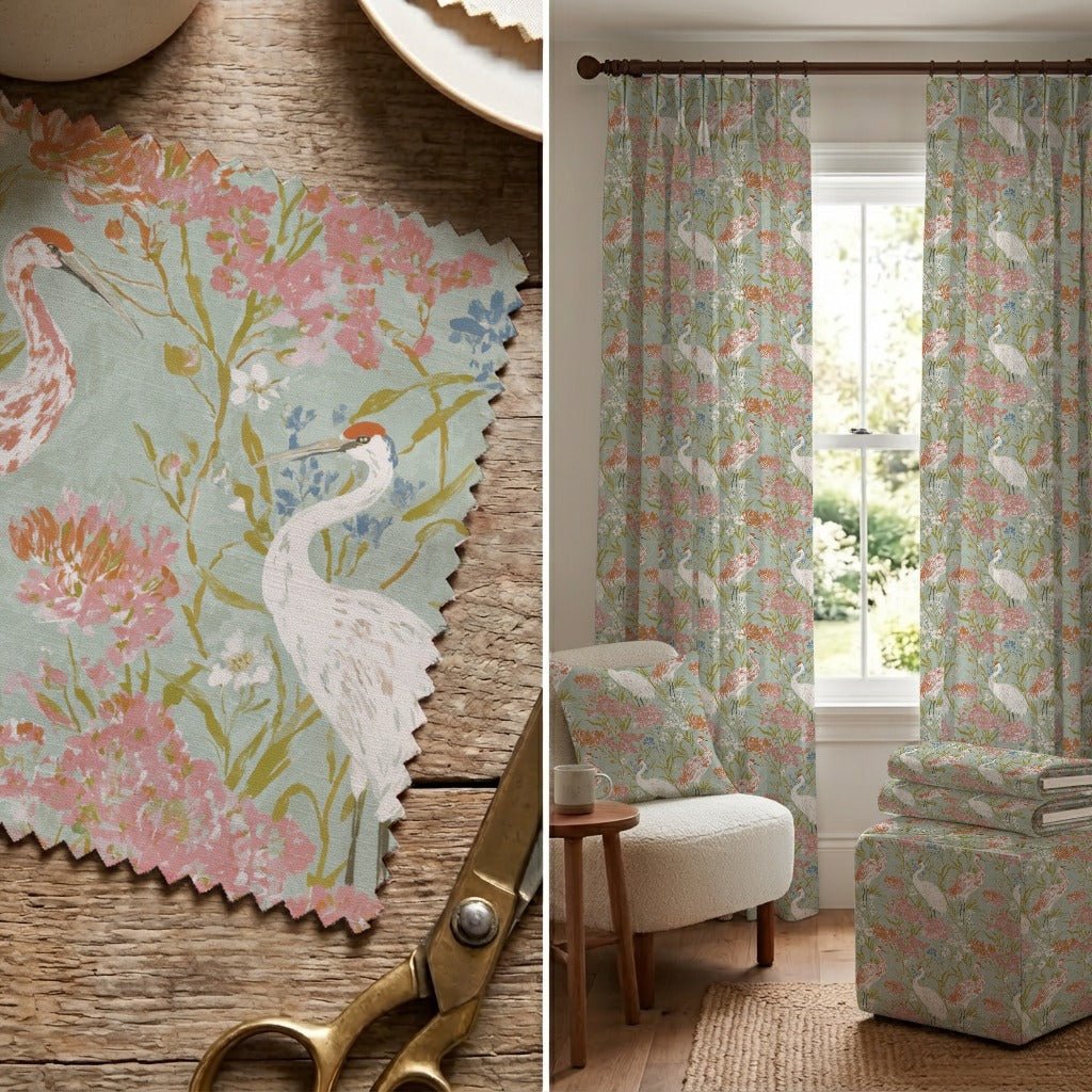 Crane Garden - Fabric - Linen Rowe