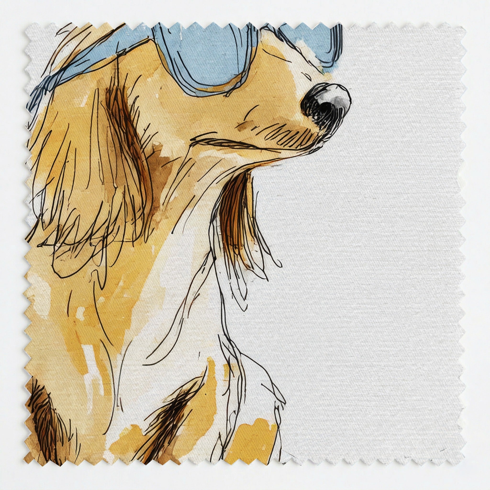 Dachshund Cool Shades - Fabric - Linen Rowe