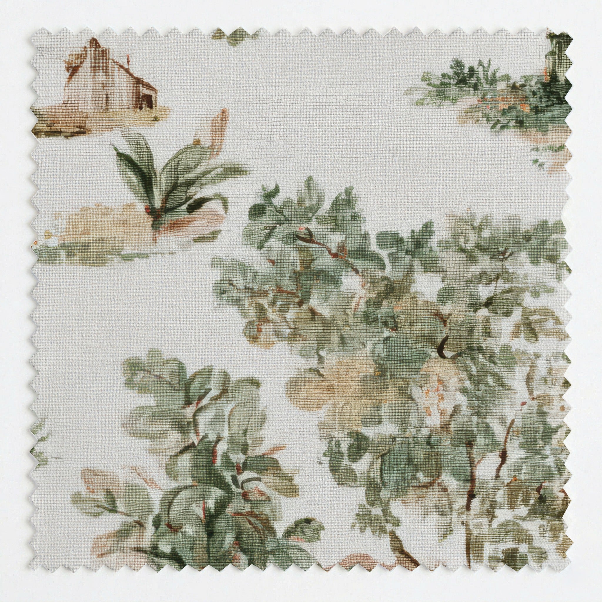 Dachshund Garden Toile - Fabric - Linen Rowe