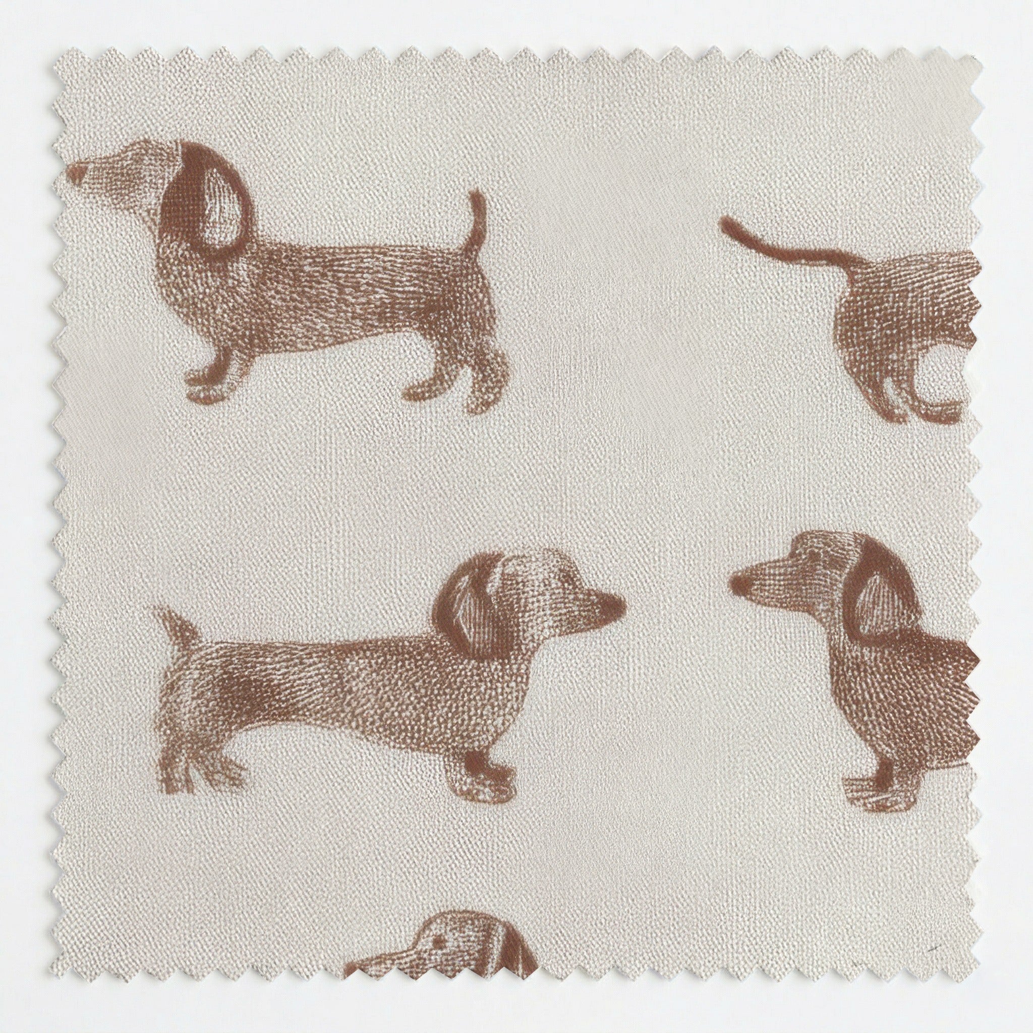 Dachshund Tonal Print - Fabric - Linen Rowe