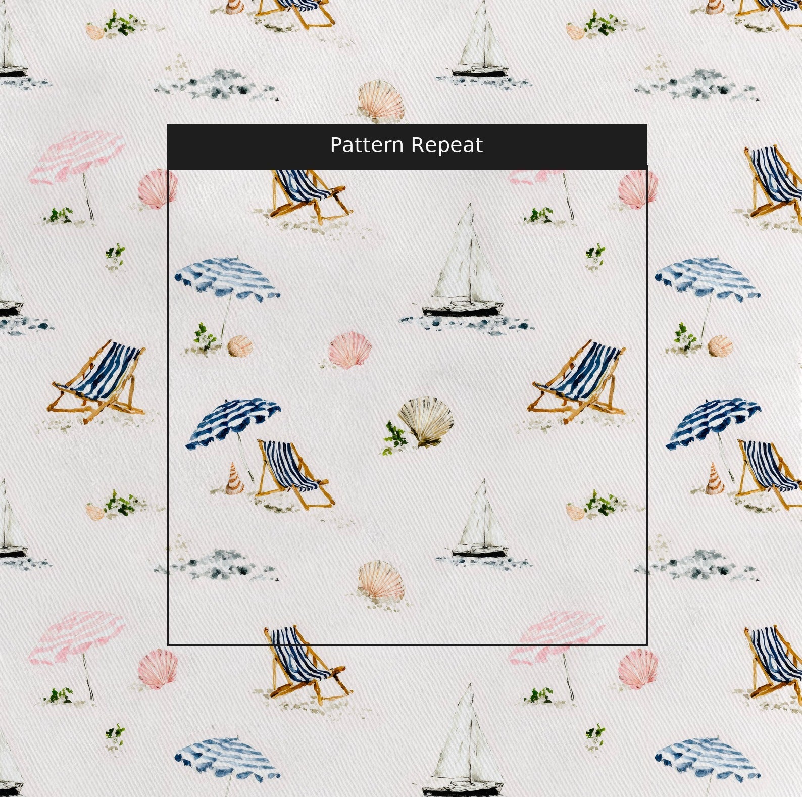 Dainty Beach - Fabric - Linen Rowe