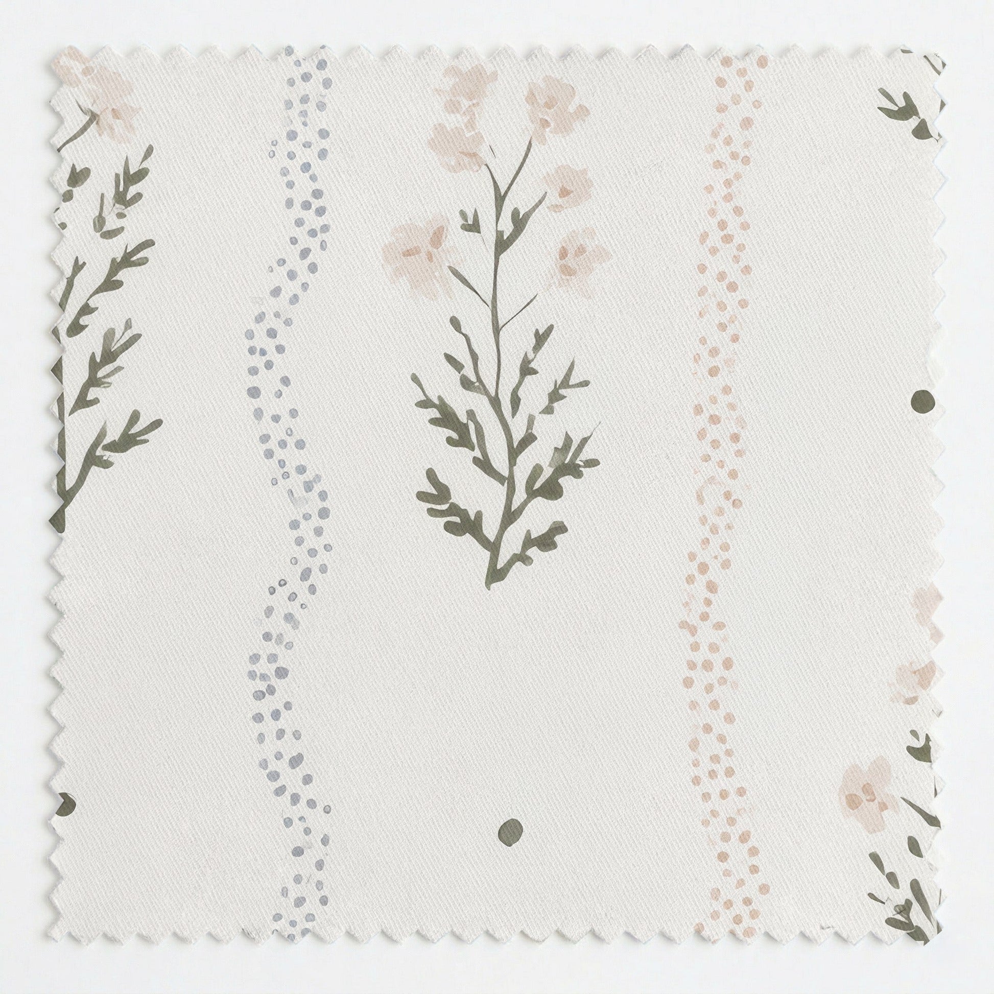 Dainty Floral Stripe - Fabric - Linen Rowe