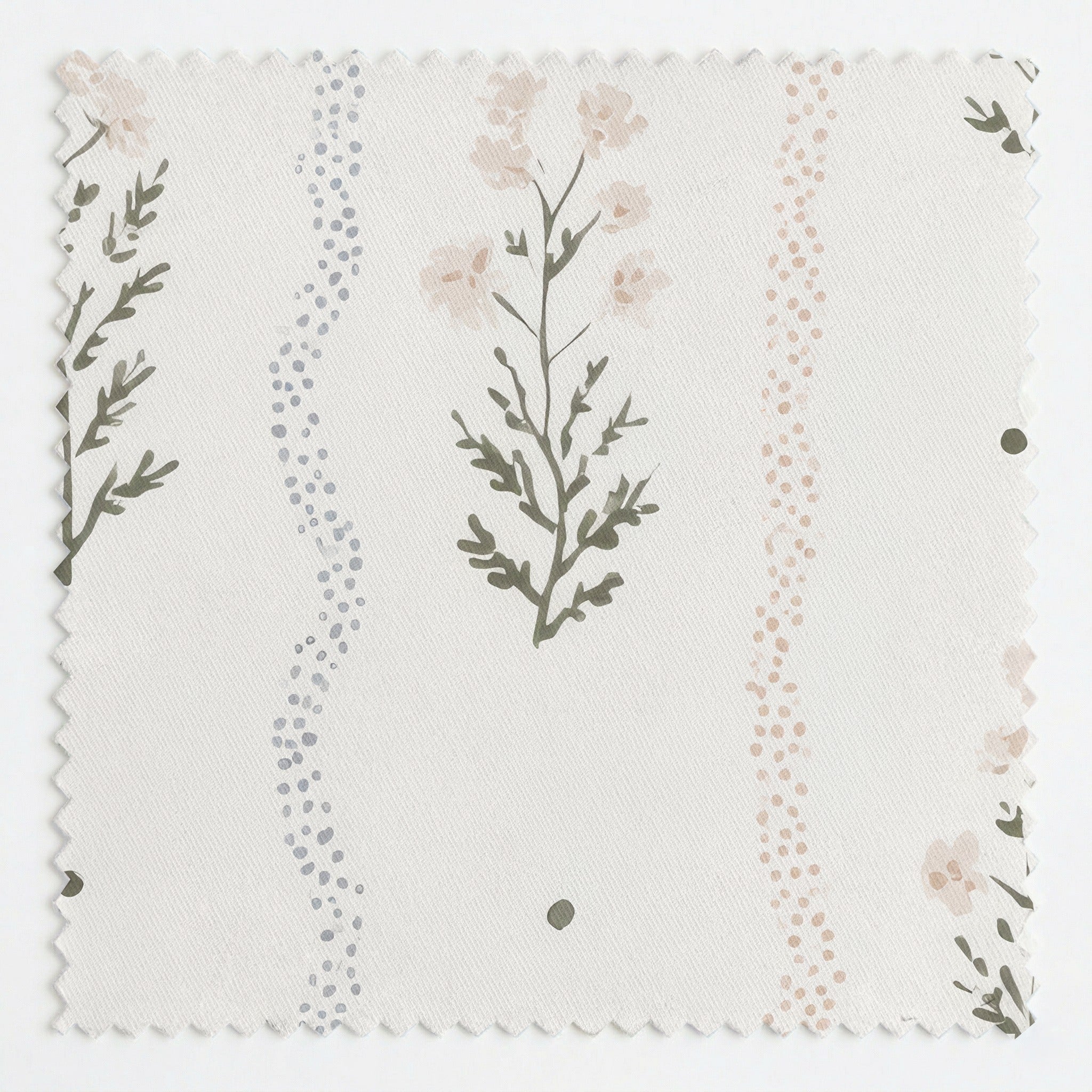Dainty Floral Stripe - Fabric - Linen Rowe