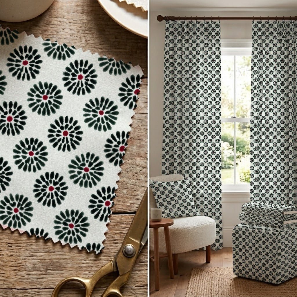 Dane Floral - Fabric - Linen Rowe