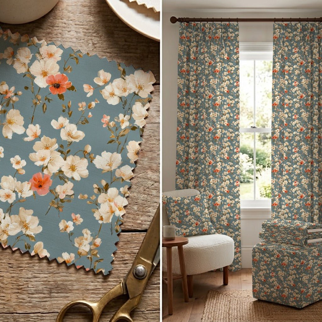 Davenant Bloom - Fabric - Linen Rowe