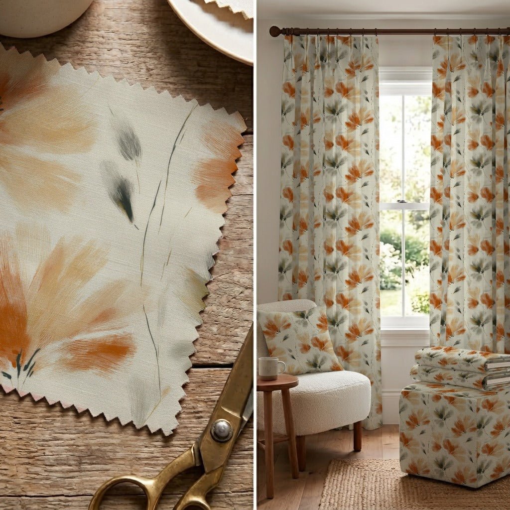 Daxley Petals - Fabric - Linen Rowe