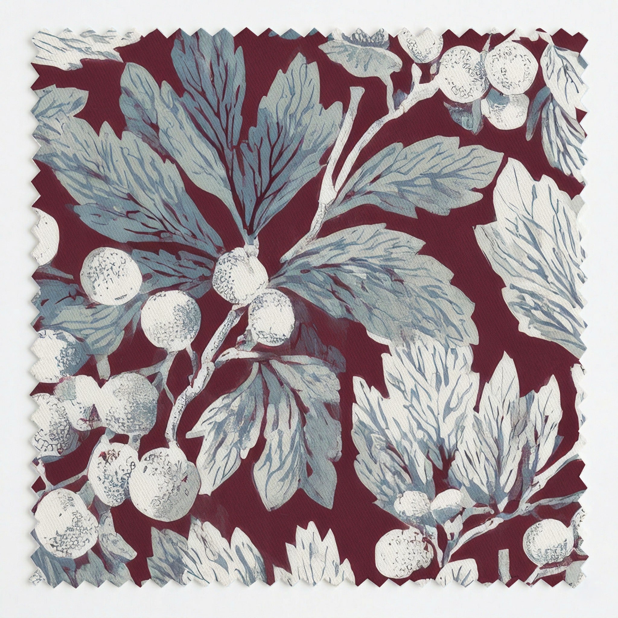 December Cranberry - Fabric - Linen Rowe
