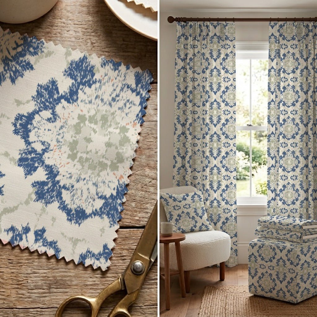 Deily Damask - Fabric - Linen Rowe