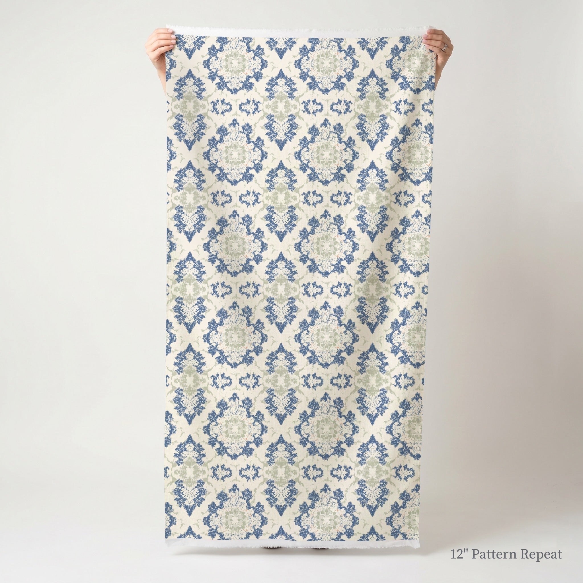 Deily Damask - Fabric - Linen Rowe