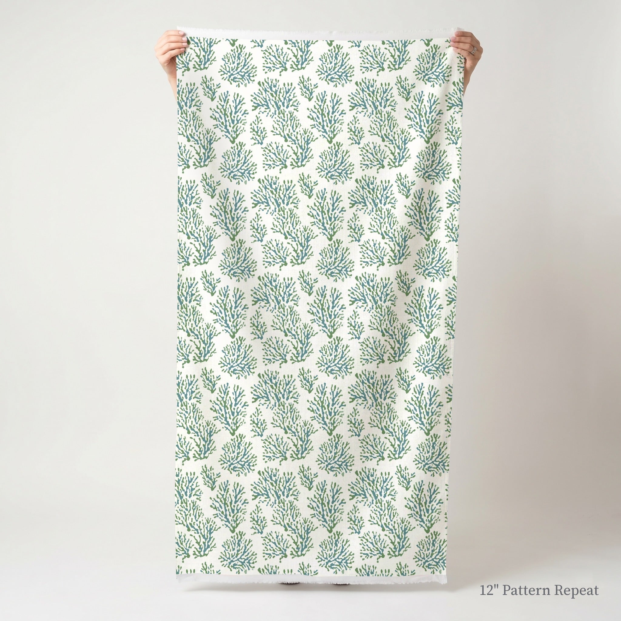 Denholm Coral - Fabric - Linen Rowe