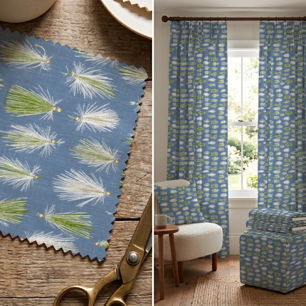Denim Fly FIshing - Fabric - Linen Rowe
