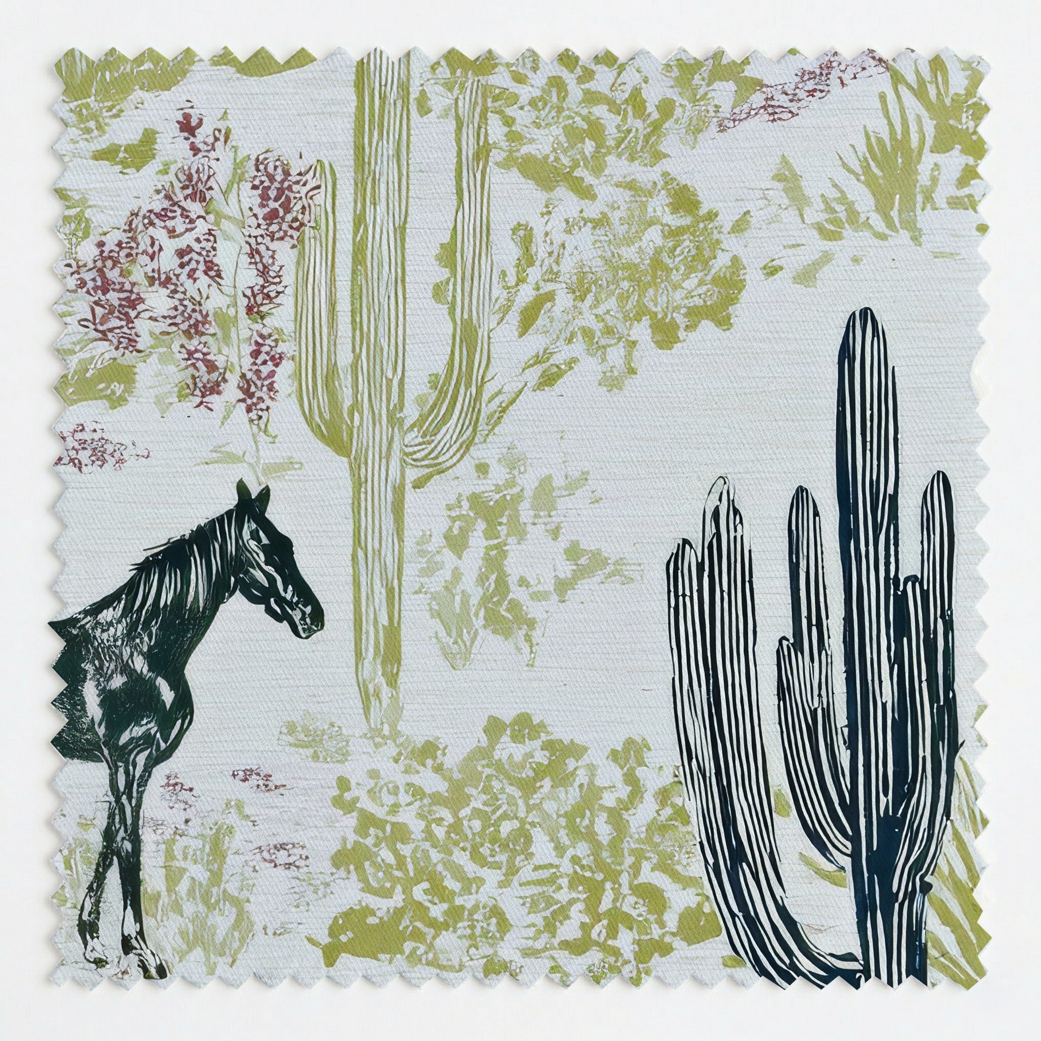 Desert Horses - Fabric - Linen Rowe