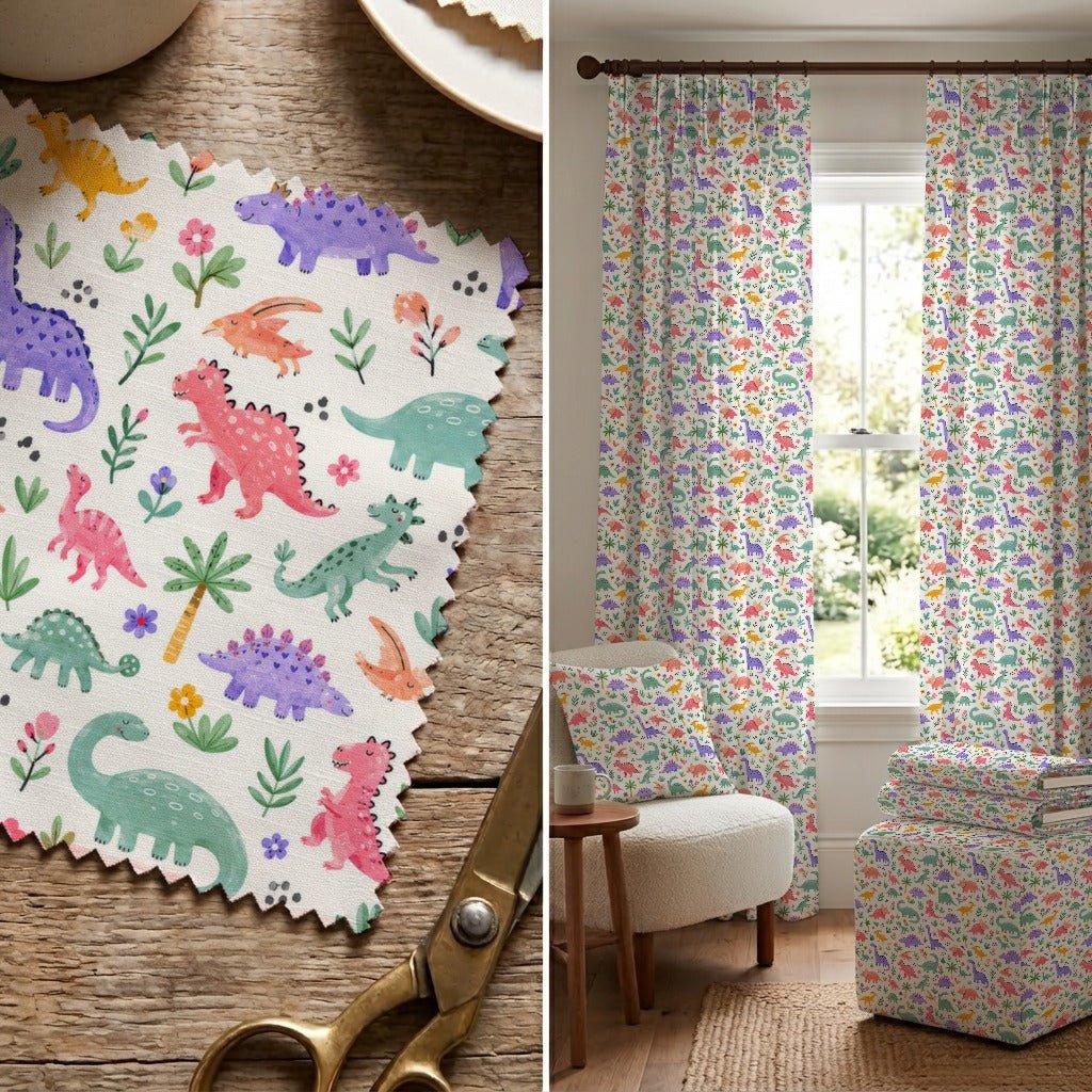 Dino Fun - Fabric - Linen Rowe