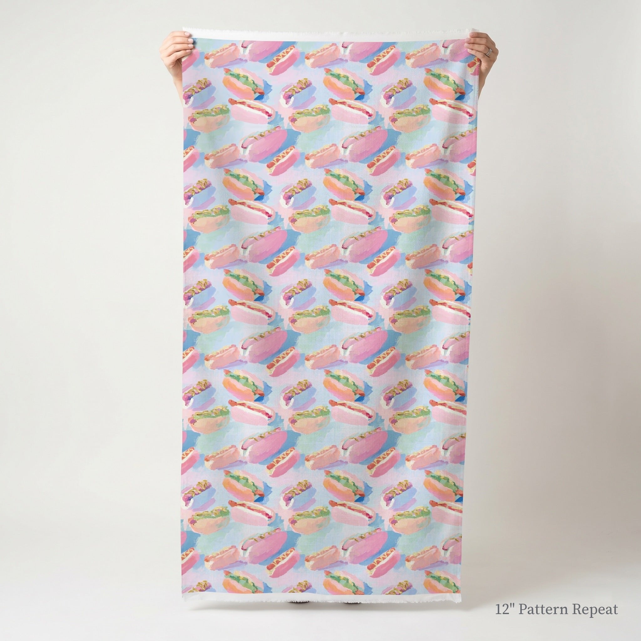 Dogs at the Game - Fabric - Linen Rowe