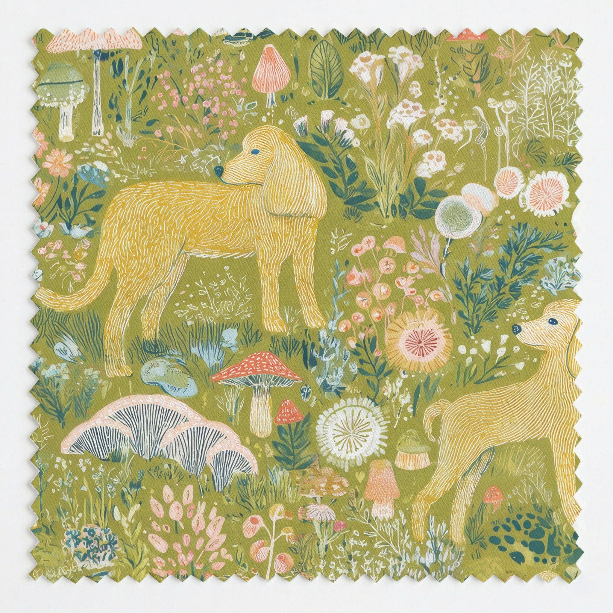 Doodle and Briars - Fabric - Linen Rowe