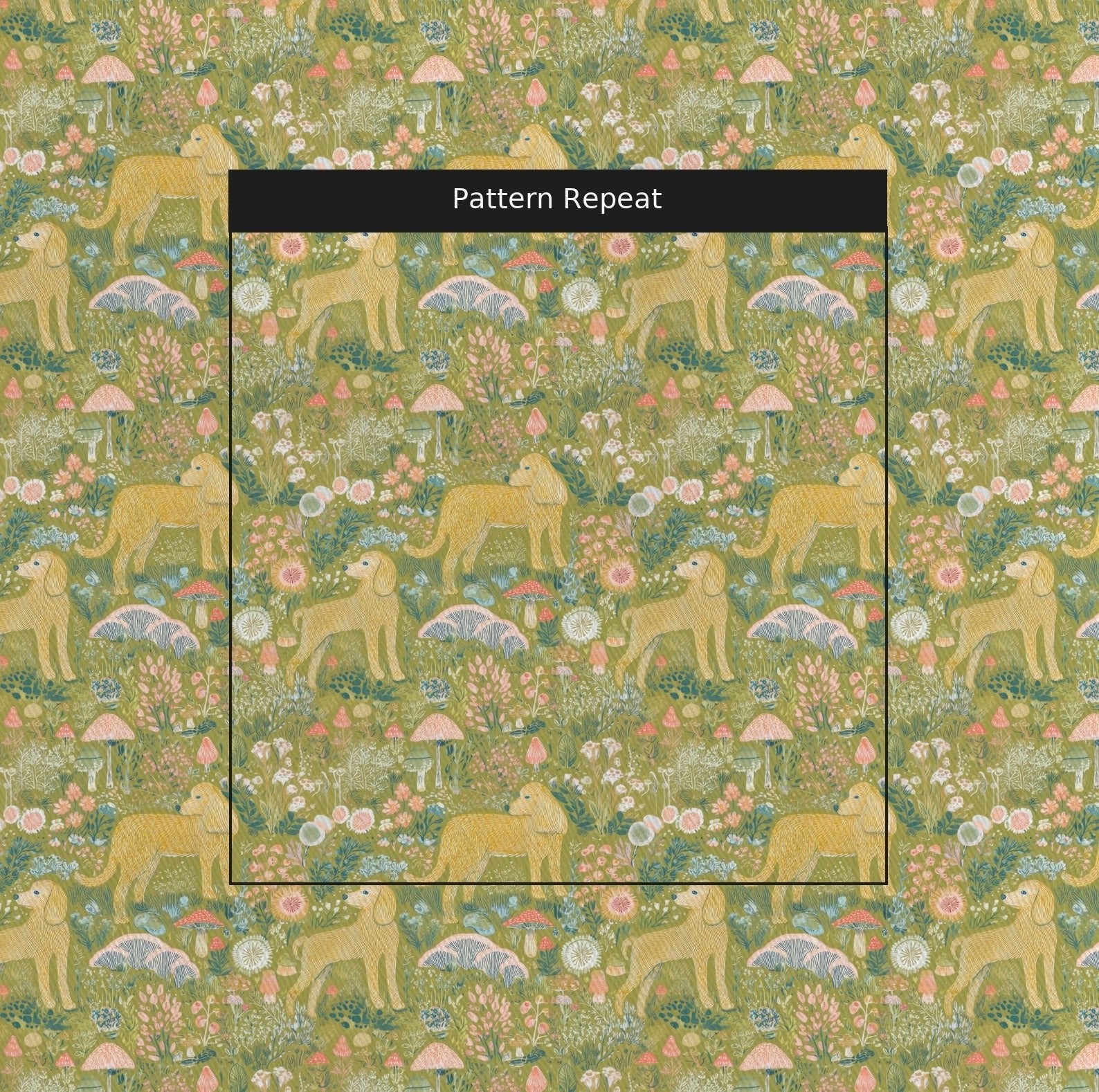 Doodle and Briars - Fabric - Linen Rowe