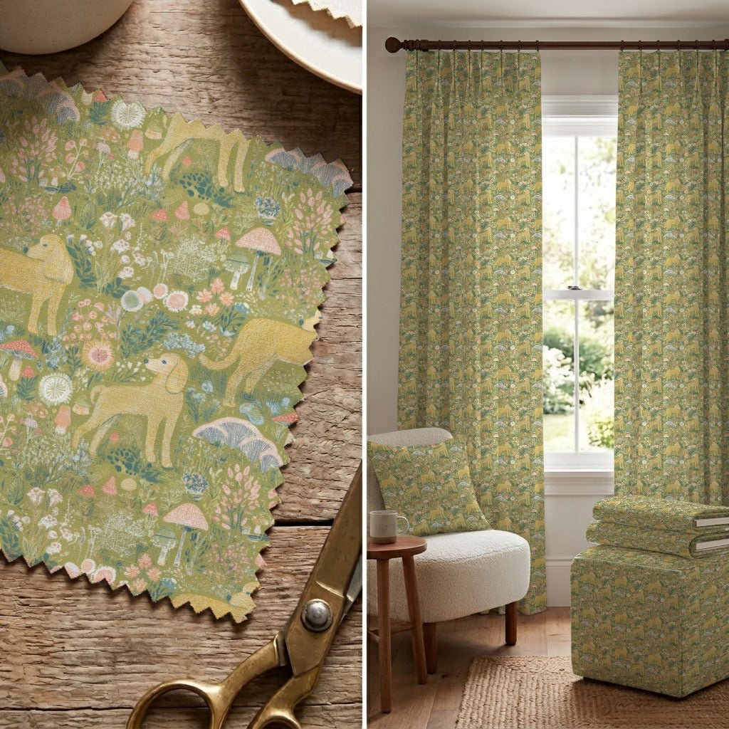 Doodle and Briars - Fabric - Linen Rowe