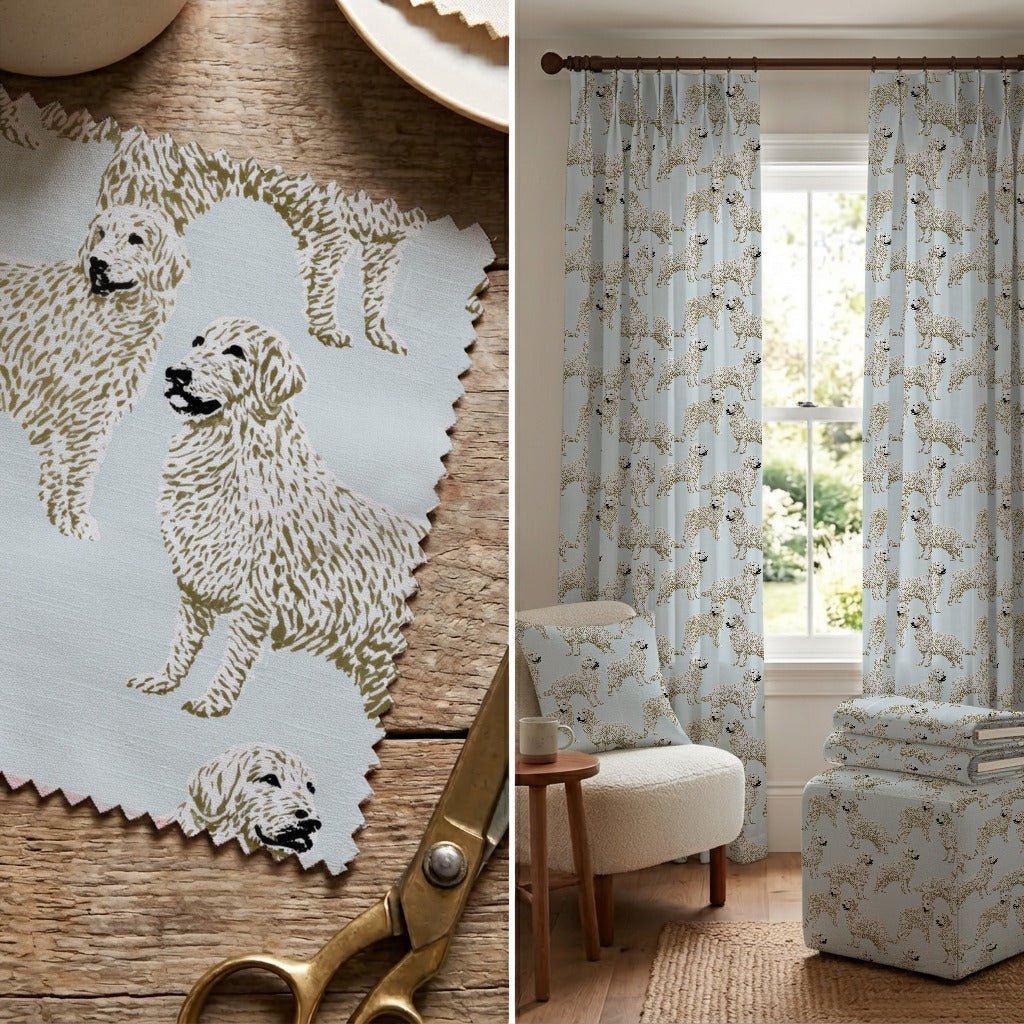 Doodles in the Sky - Fabric - Linen Rowe