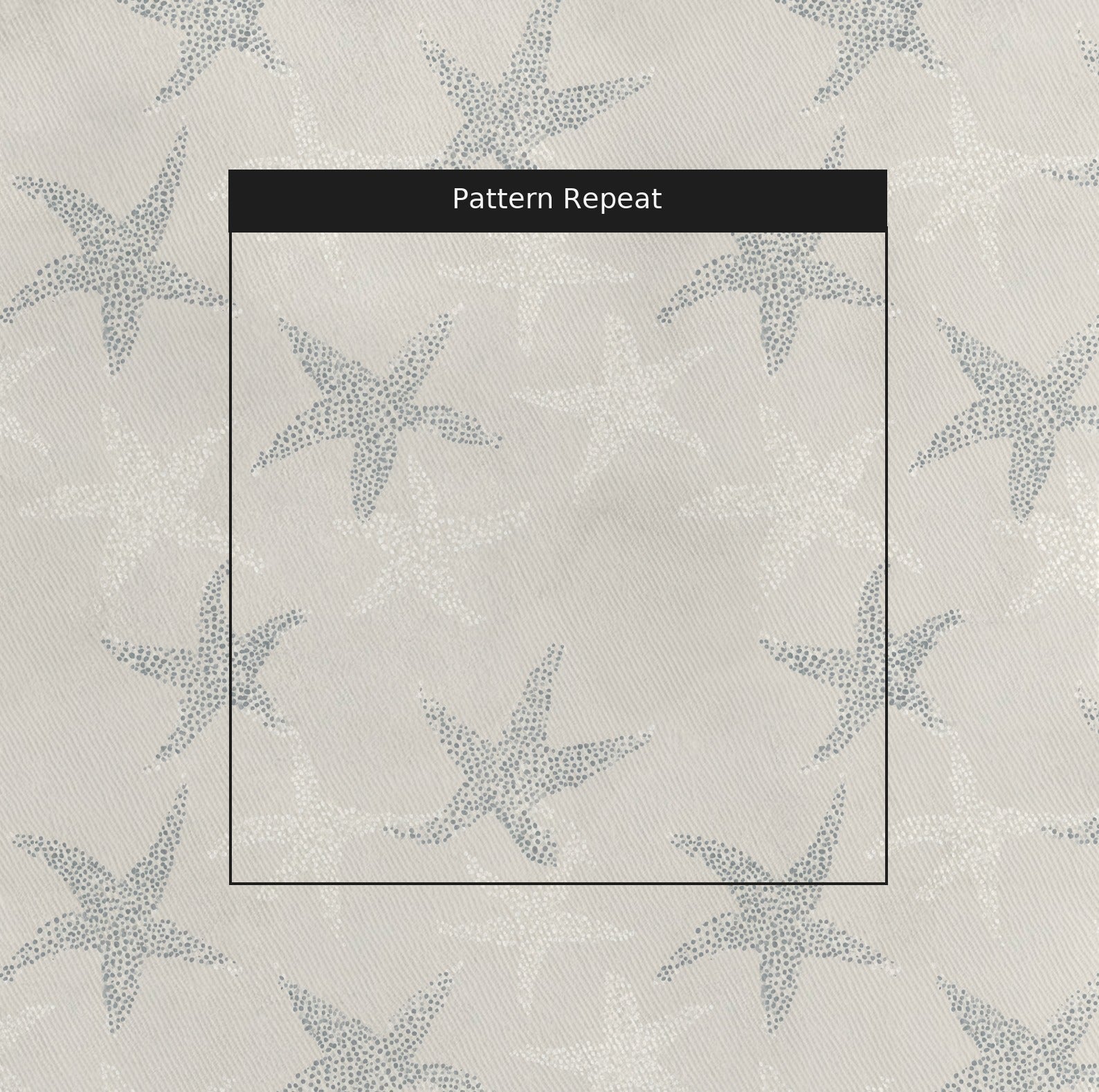 Dotted Starfish - Fabric - Linen Rowe