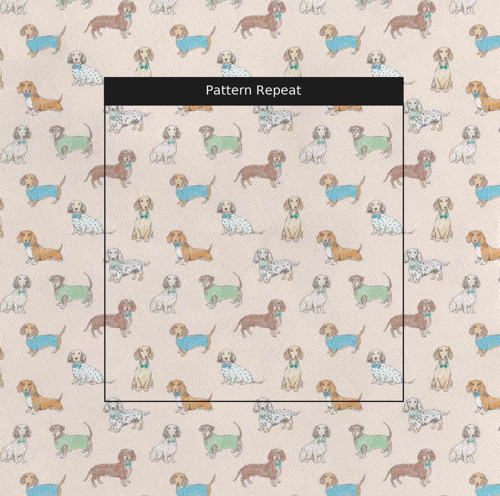Doxie Design - Fabric - Linen Rowe