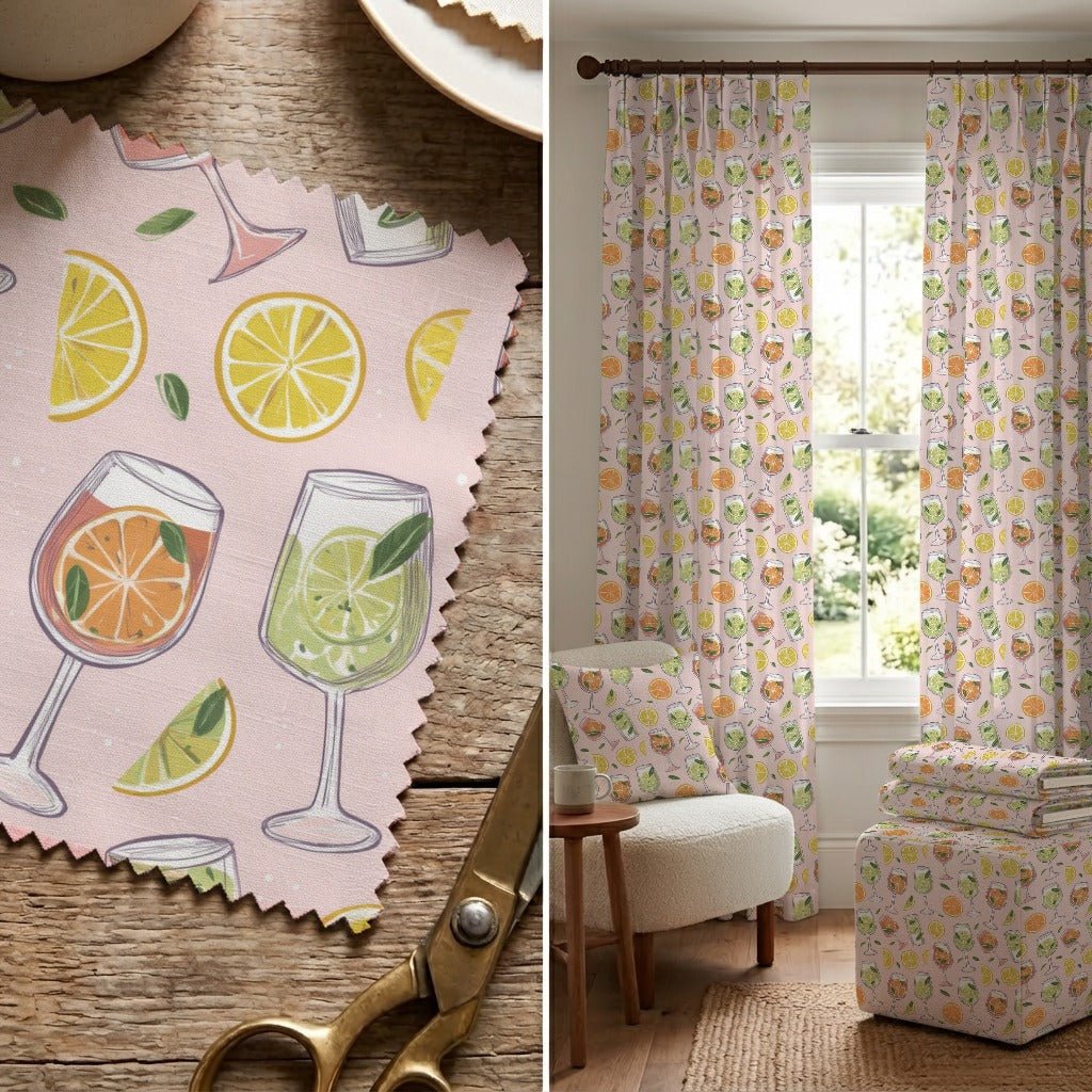 Drinks On Me - Fabric - Linen Rowe