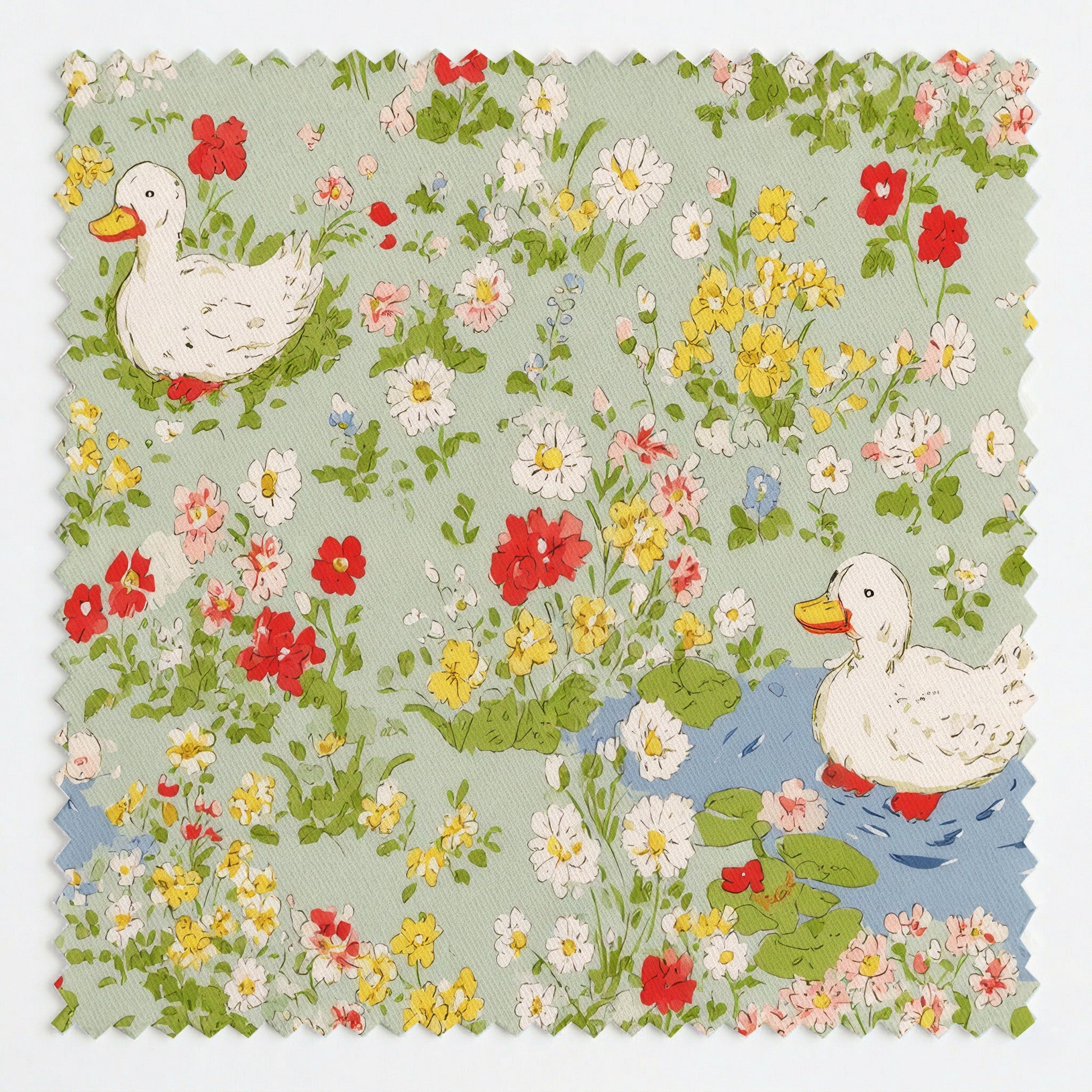 Duck Pond - Fabric - Linen Rowe