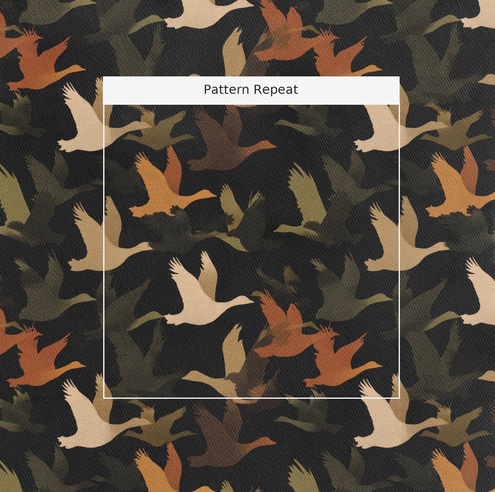 Ducks Fly - Fabric - Linen Rowe