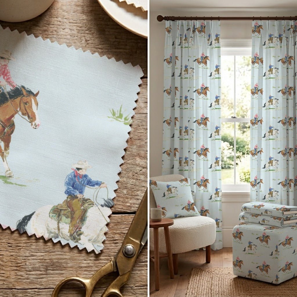 Eden's Cowboys - Fabric - Linen Rowe
