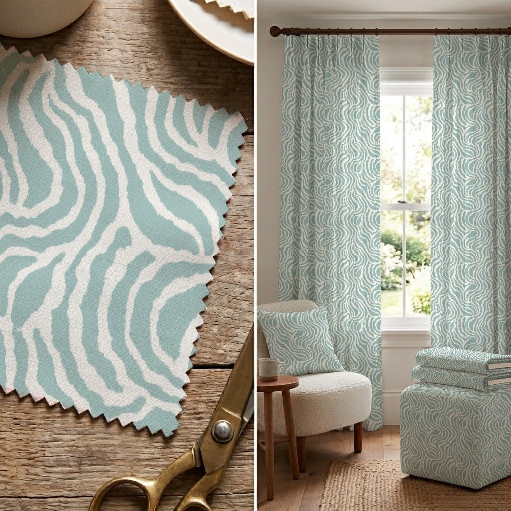 Elaraine Wave - Fabric - Linen Rowe