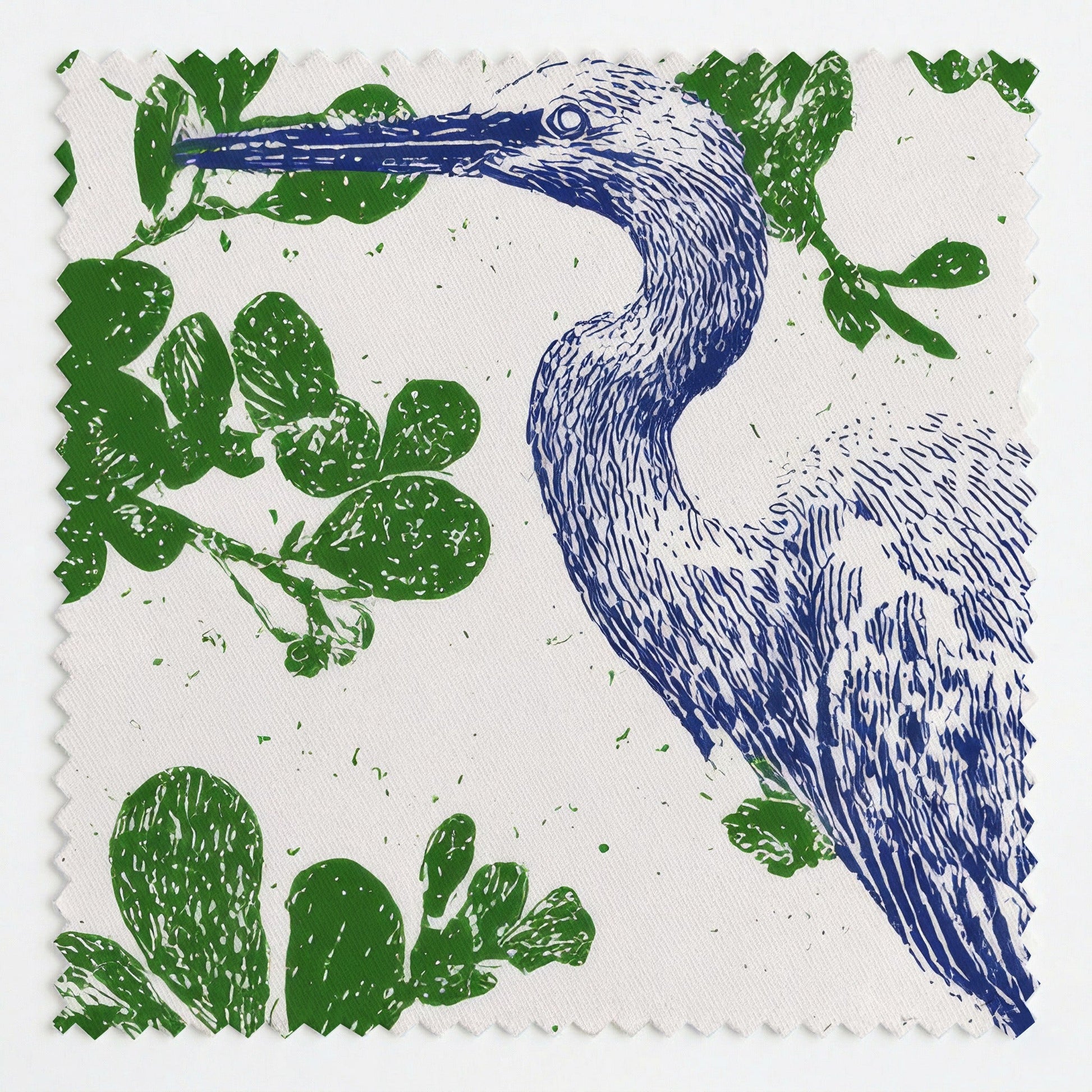 Elegant Egret - Fabric - Linen Rowe