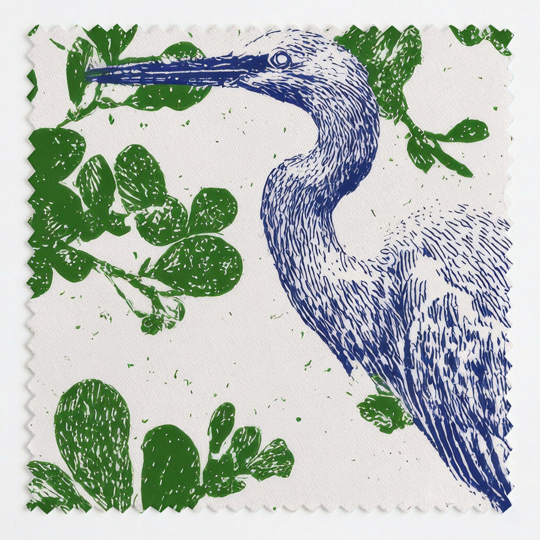 Elegant Egret - Fabric - Linen Rowe